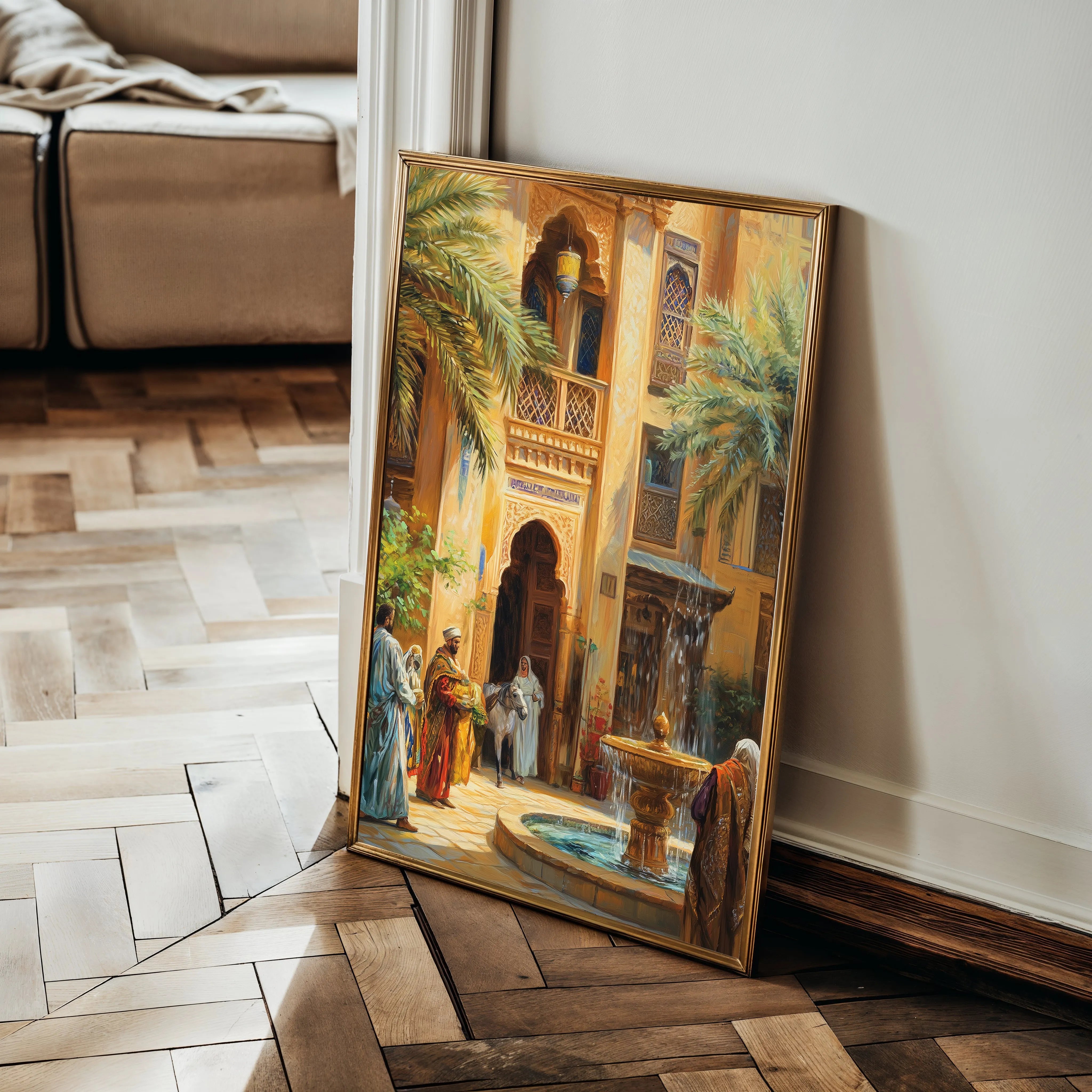 Orientalist Canvas Wall Art WAD006-OR 90 x 60 cm / Stretched on hidden frame