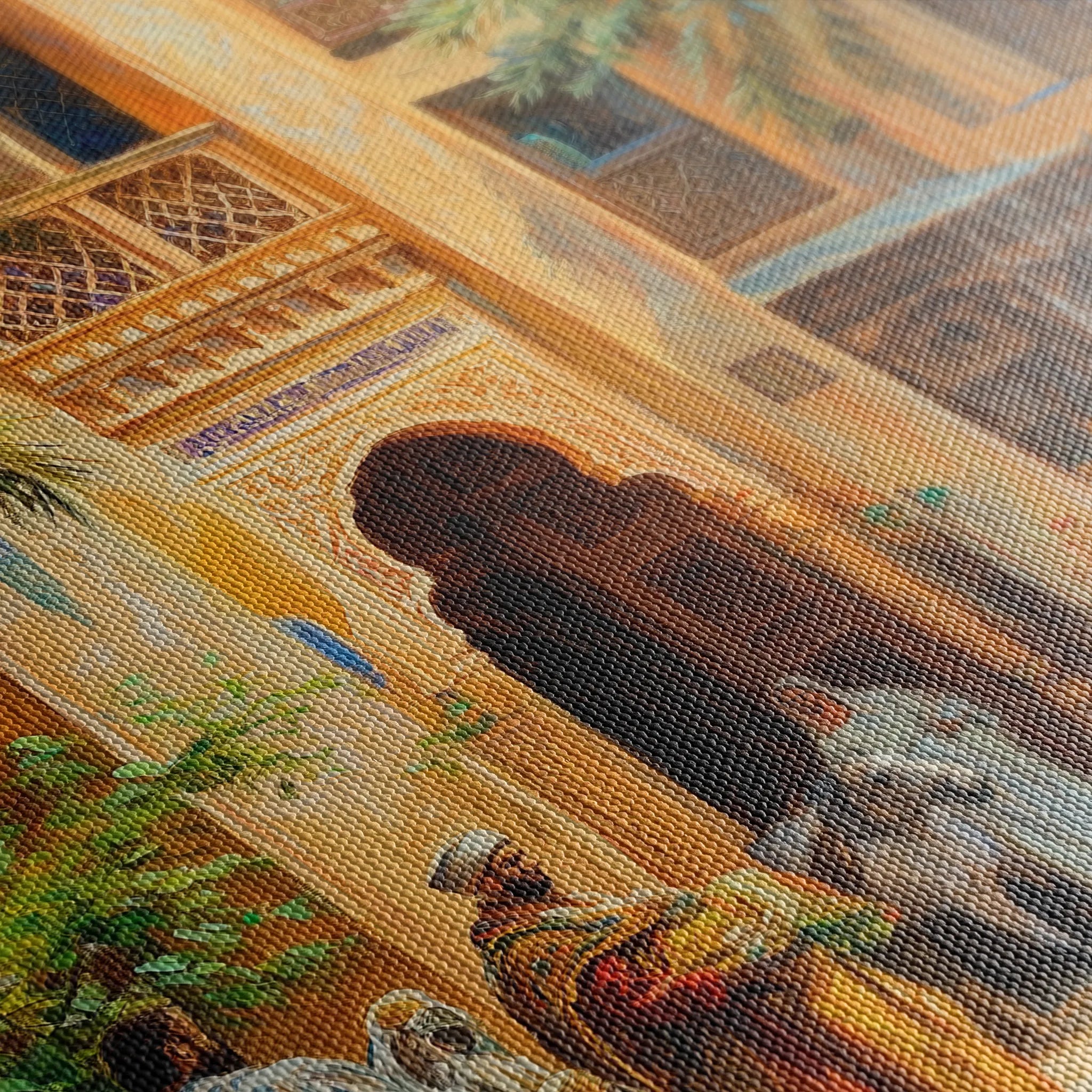 Orientalist Canvas Wall Art WAD006-OR 90 x 60 cm / Stretched on hidden frame