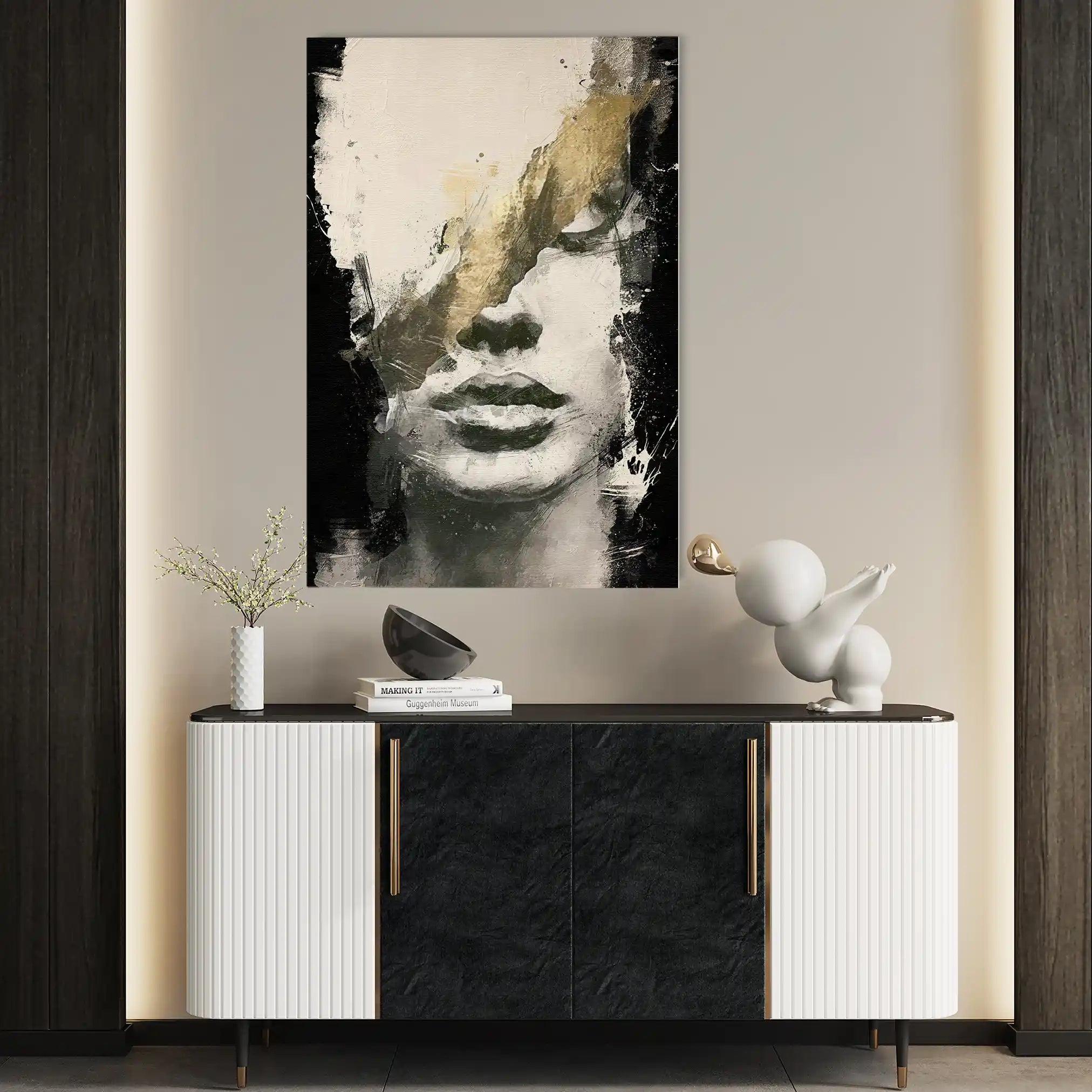 Portrait 006 Canvas Art 90 x 60 cm / Stretched on hidden frame