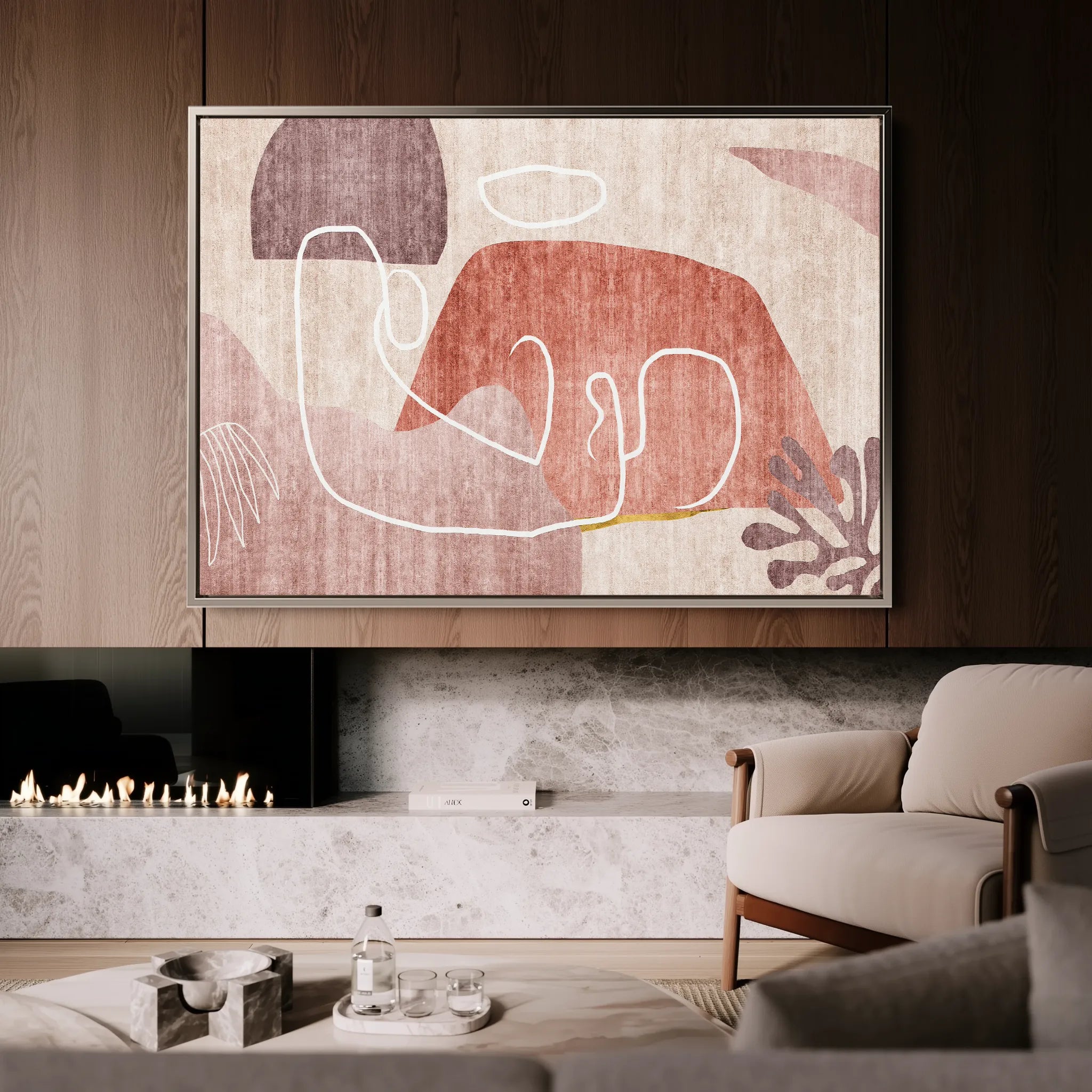 Boho Canvas Wall Art WAD007-BH 90 x 60 cm / Stretched on hidden frame