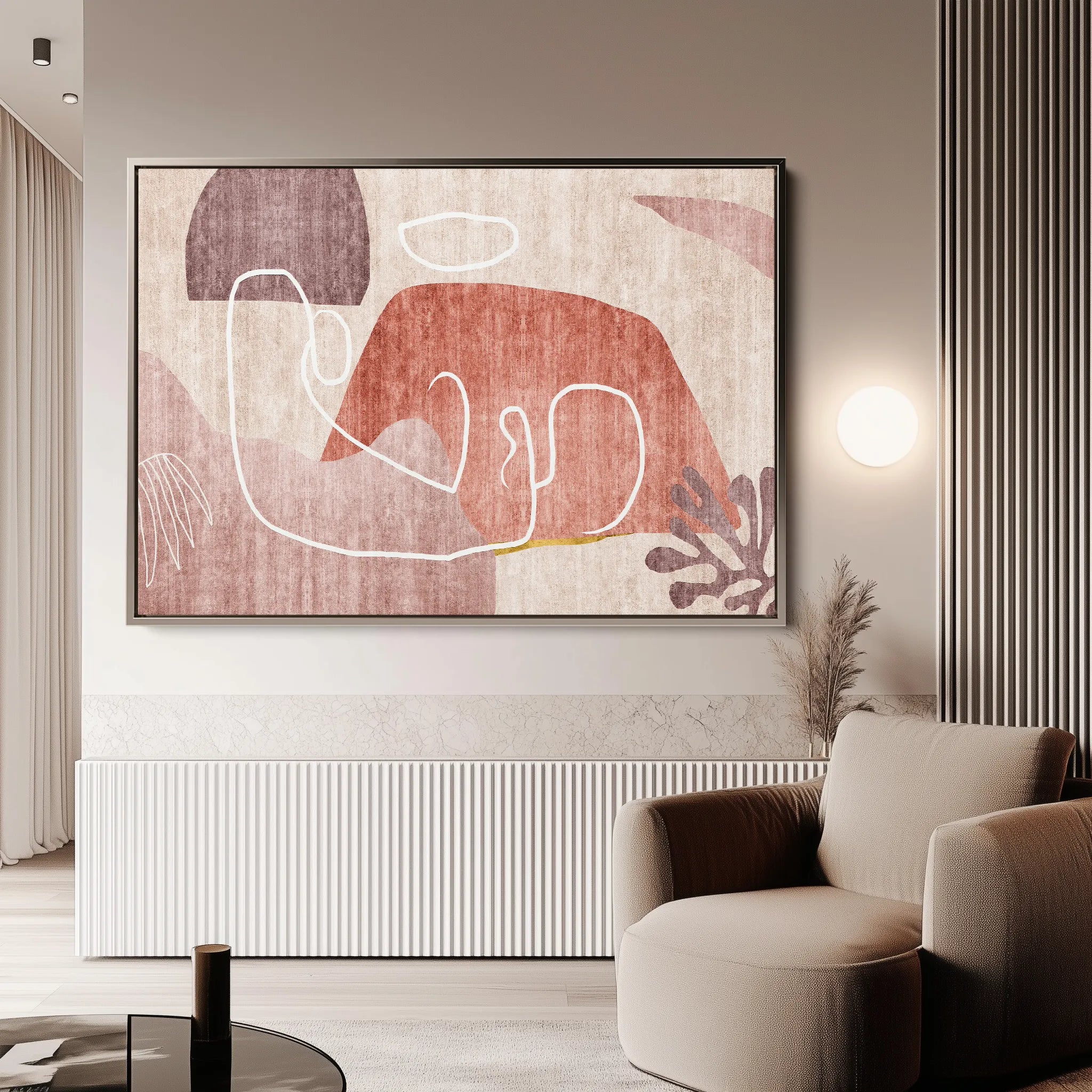 Boho Canvas Wall Art WAD007-BH 90 x 60 cm / Stretched on hidden frame