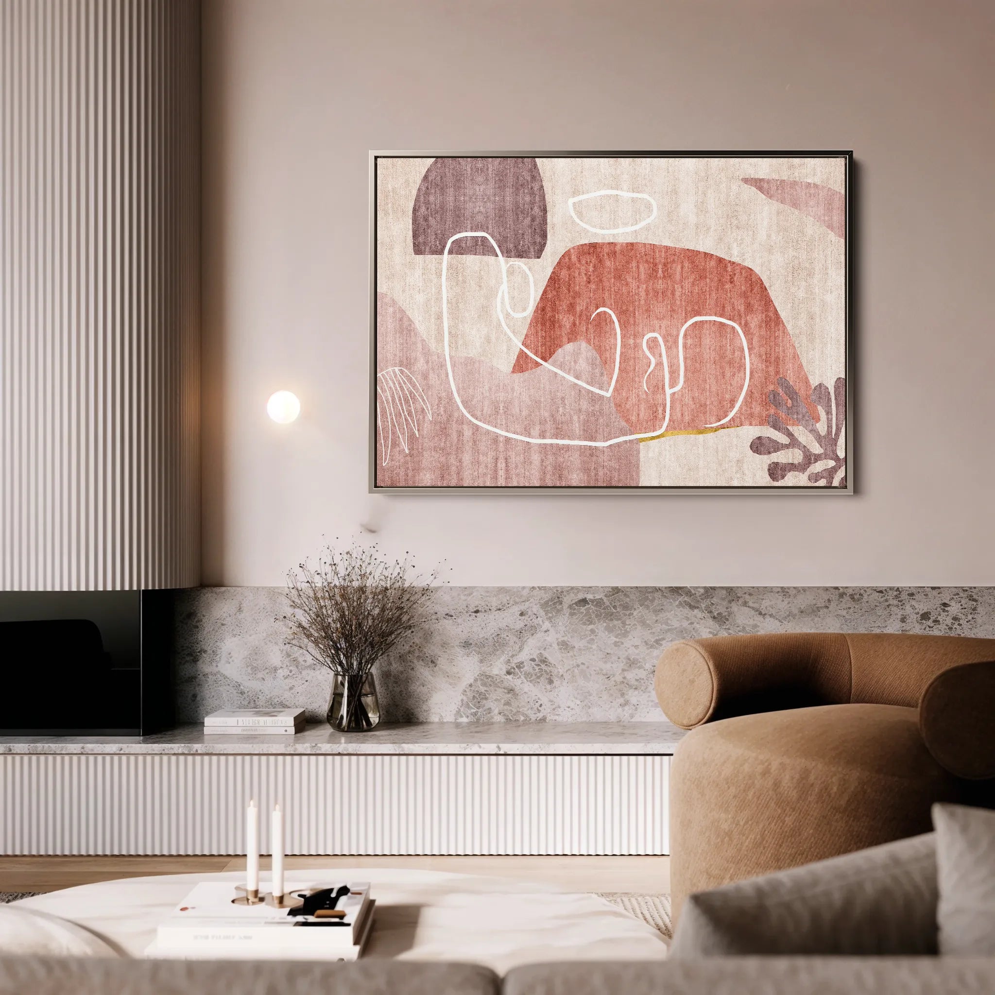 Boho Canvas Wall Art WAD007-BH 90 x 60 cm / Stretched on hidden frame