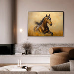 Horses 007 Canvas Art 90 x 60 cm / Stretched on hidden frame