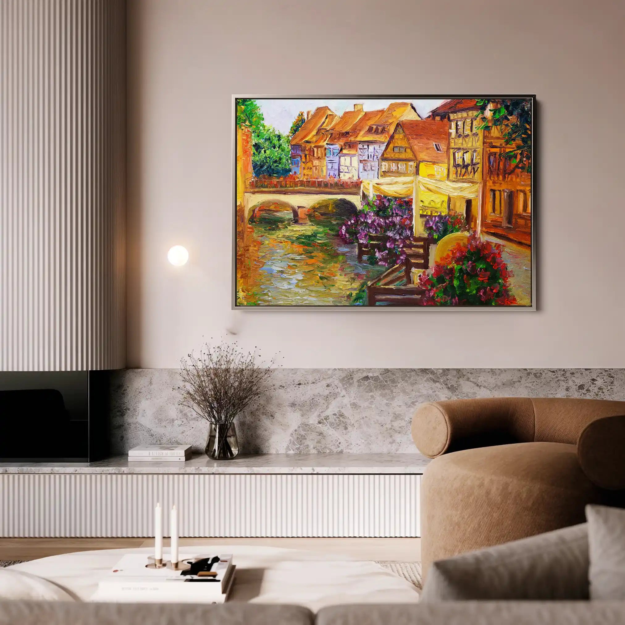 Landscape 007 Canvas Art 90 x 60 cm / Stretched on hidden frame