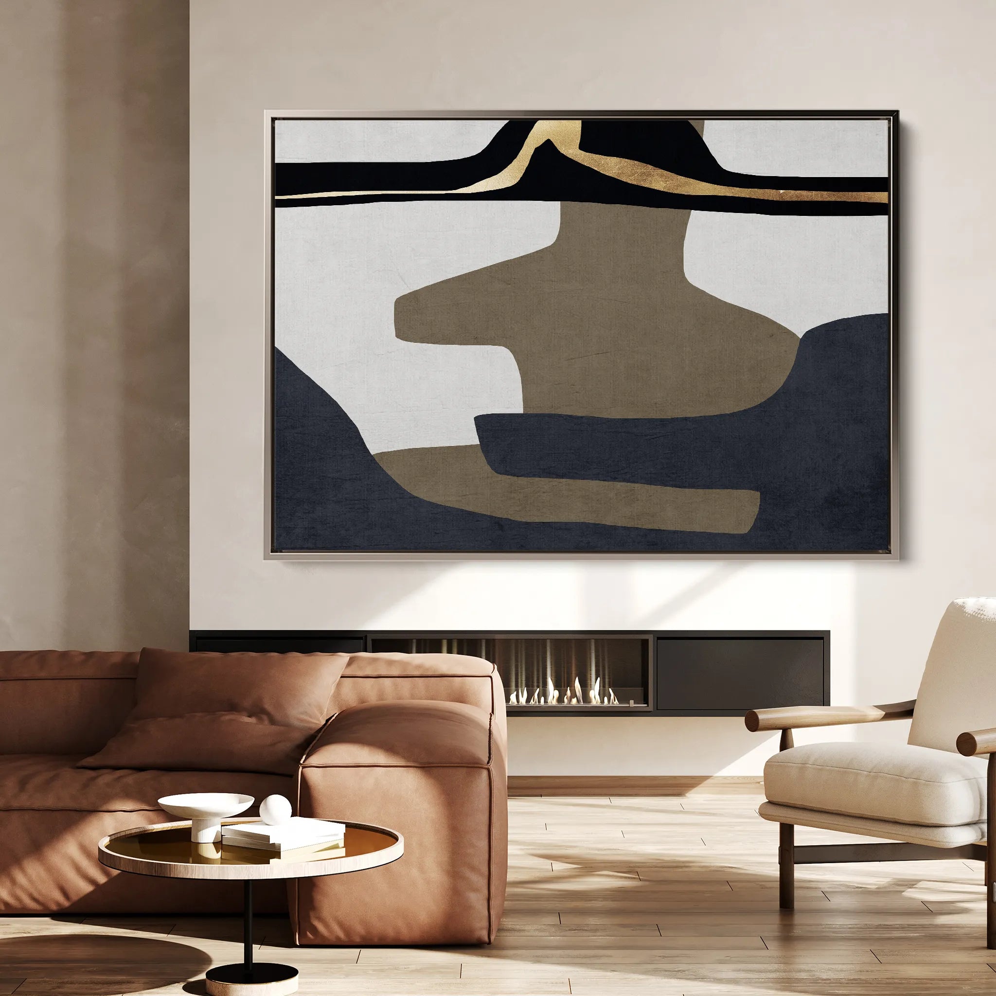 Boho Canvas Wall Art WAD008-BH 90 x 60 cm / Stretched on hidden frame