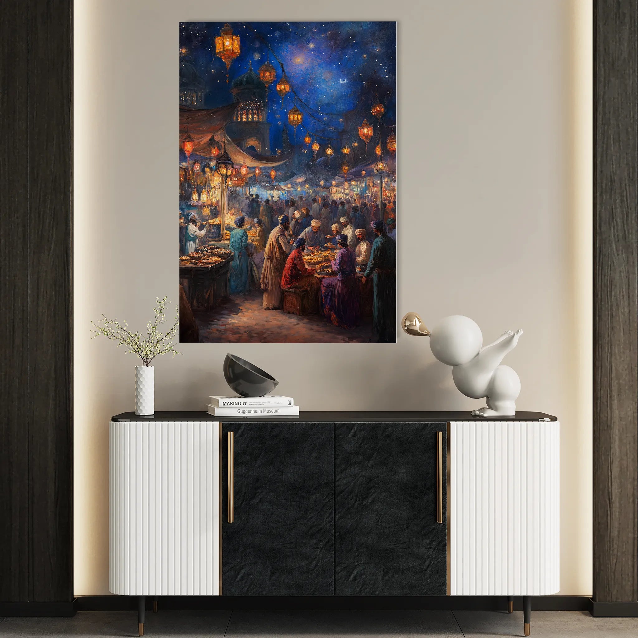 Orientalist Canvas Wall Art WAD008-OR 90 x 60 cm / Stretched on hidden frame