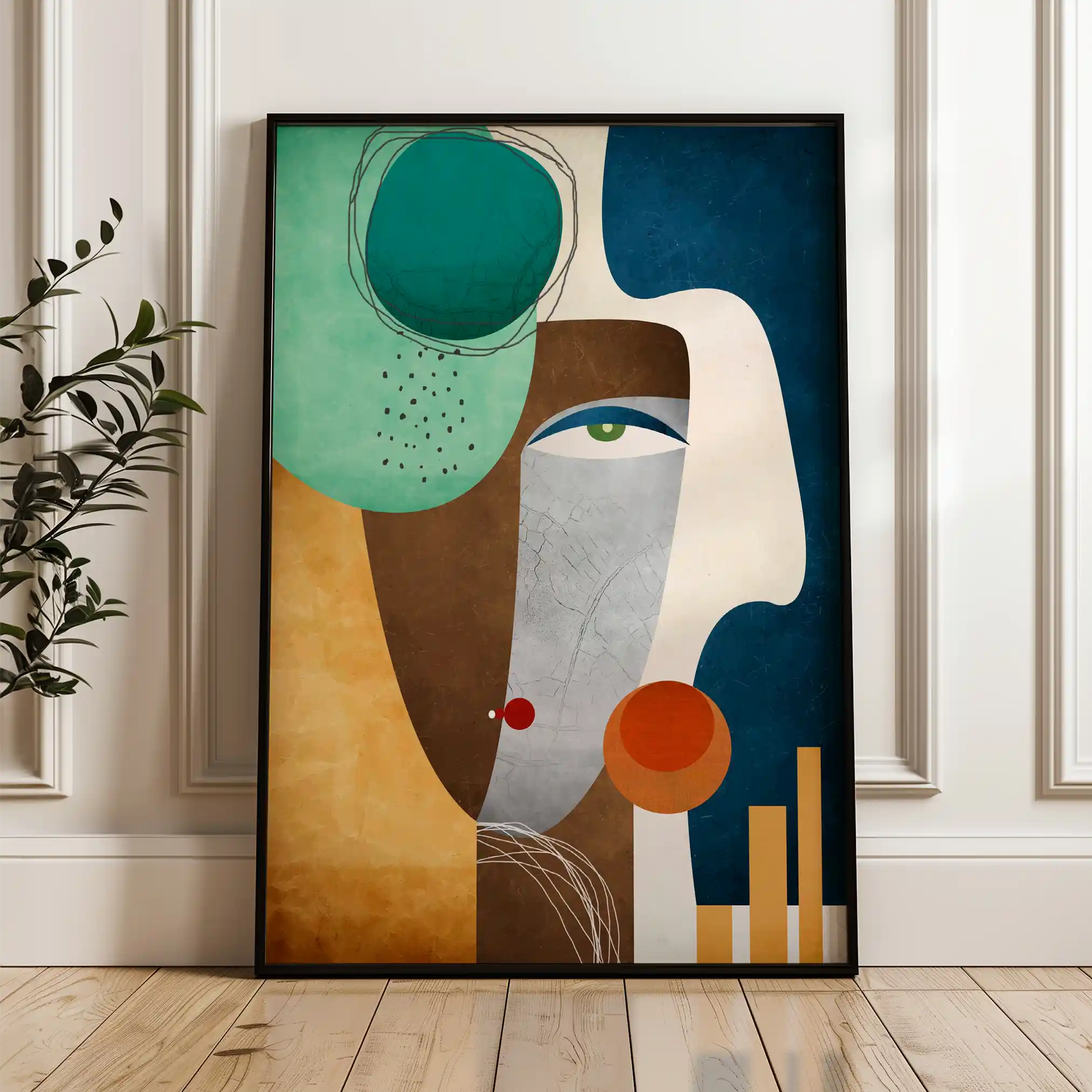 Portrait 008 Canvas Art 90 x 60 cm / Stretched on hidden frame