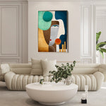 Portrait 008 Canvas Art 90 x 60 cm / Stretched on hidden frame