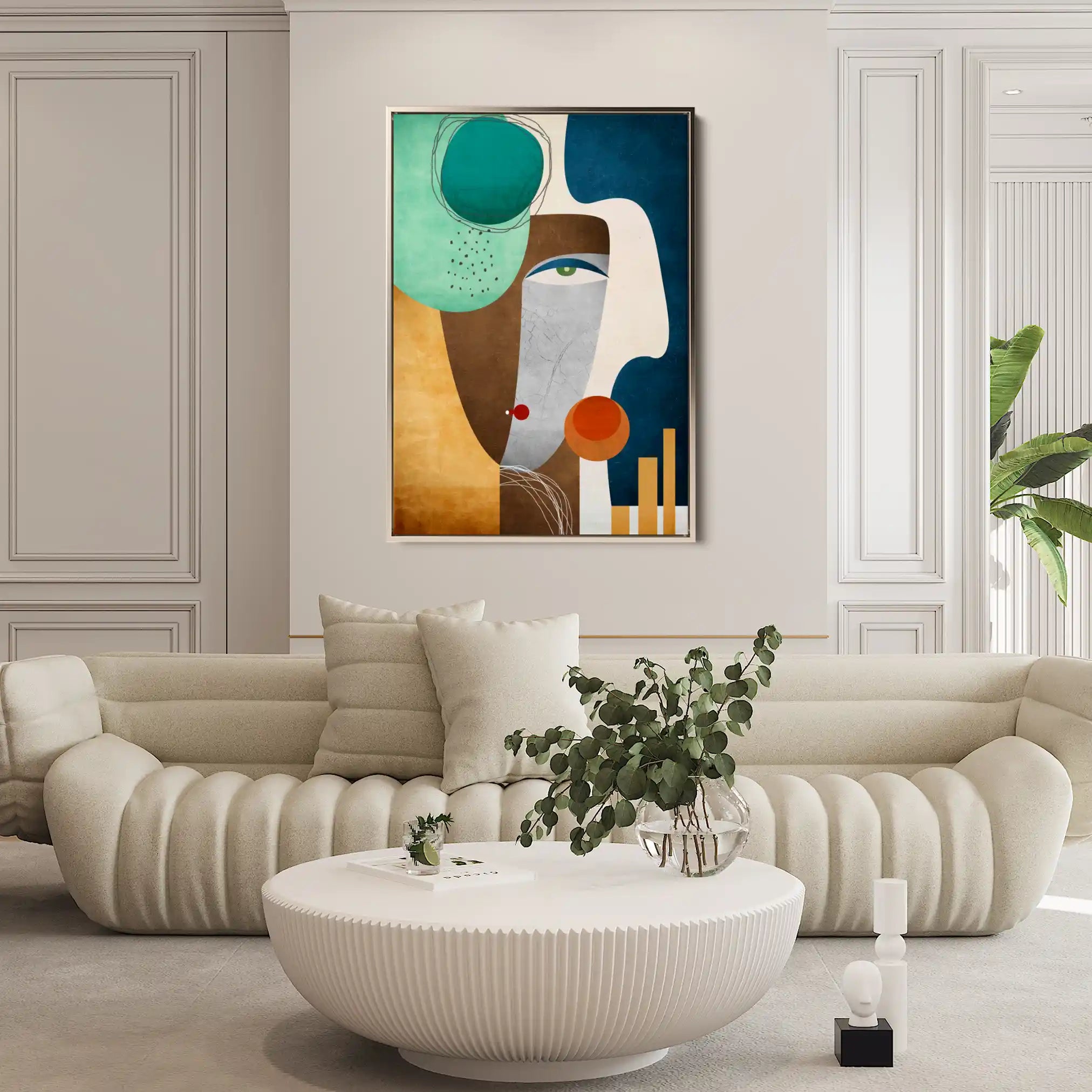 Portrait 008 Canvas Art 90 x 60 cm / Stretched on hidden frame