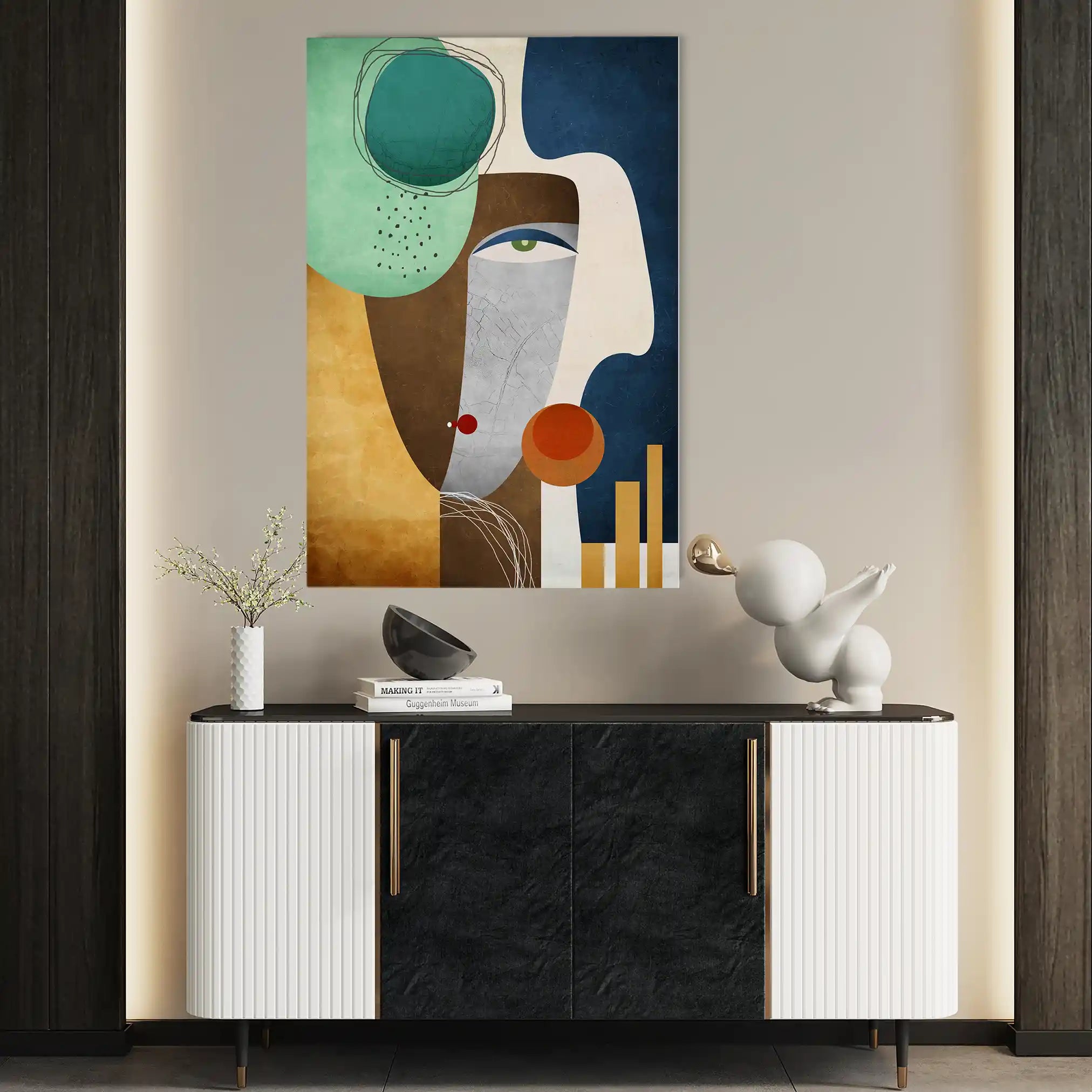 Portrait 008 Canvas Art 90 x 60 cm / Stretched on hidden frame