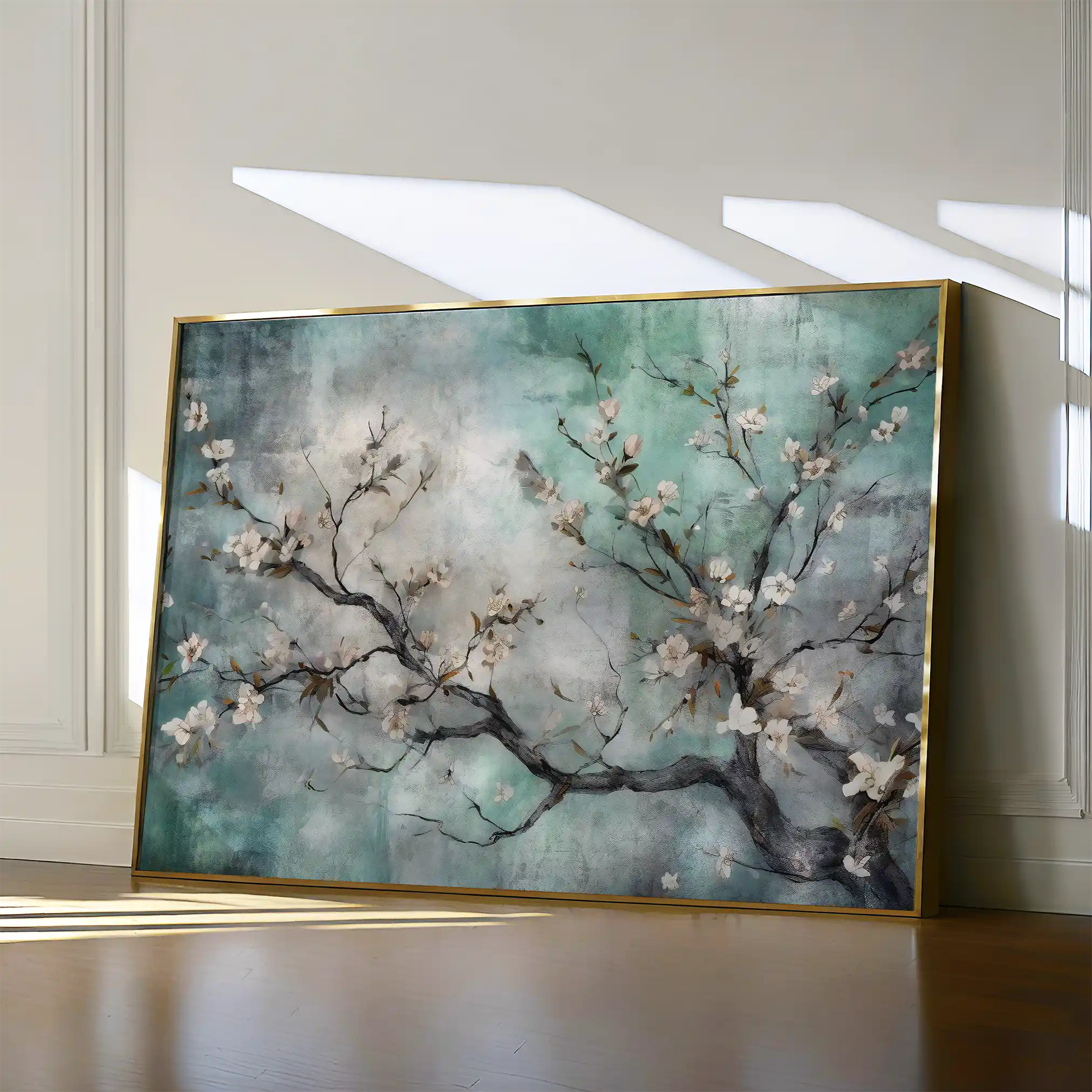 Floral Canvas Wall Art WAD009-F 90 x 60 cm / Stretched on hidden frame