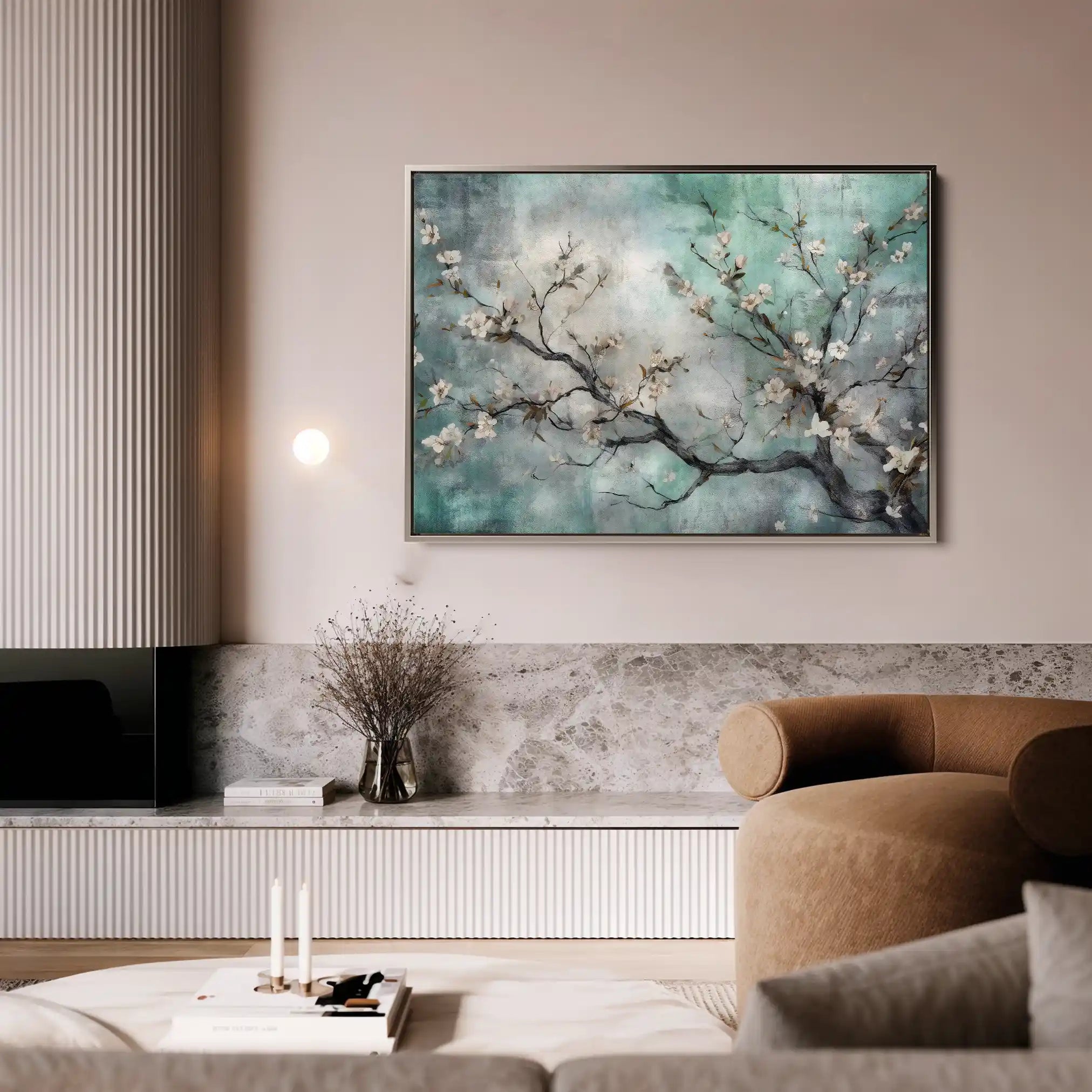 Floral Canvas Wall Art WAD009-F 90 x 60 cm / Stretched on hidden frame