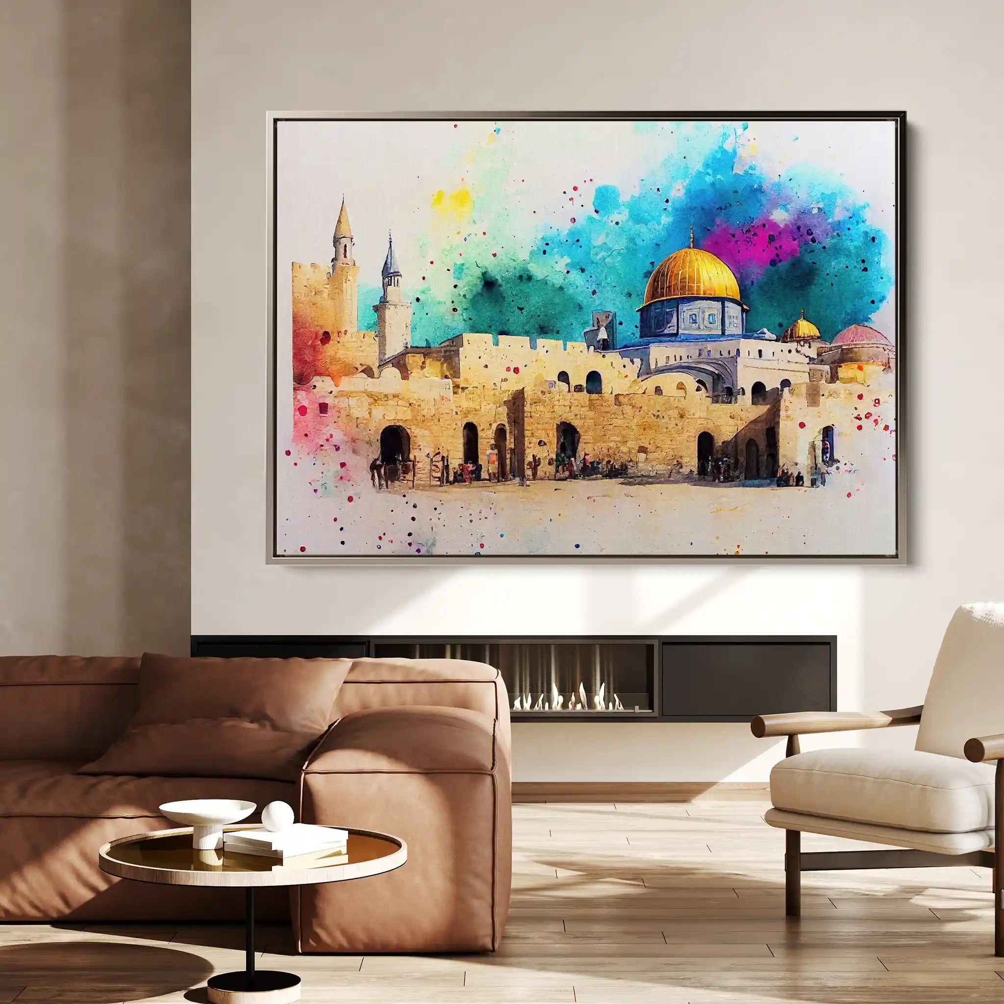 Palestine 009 Canvas Art 90 x 60 cm / Stretched on hidden frame