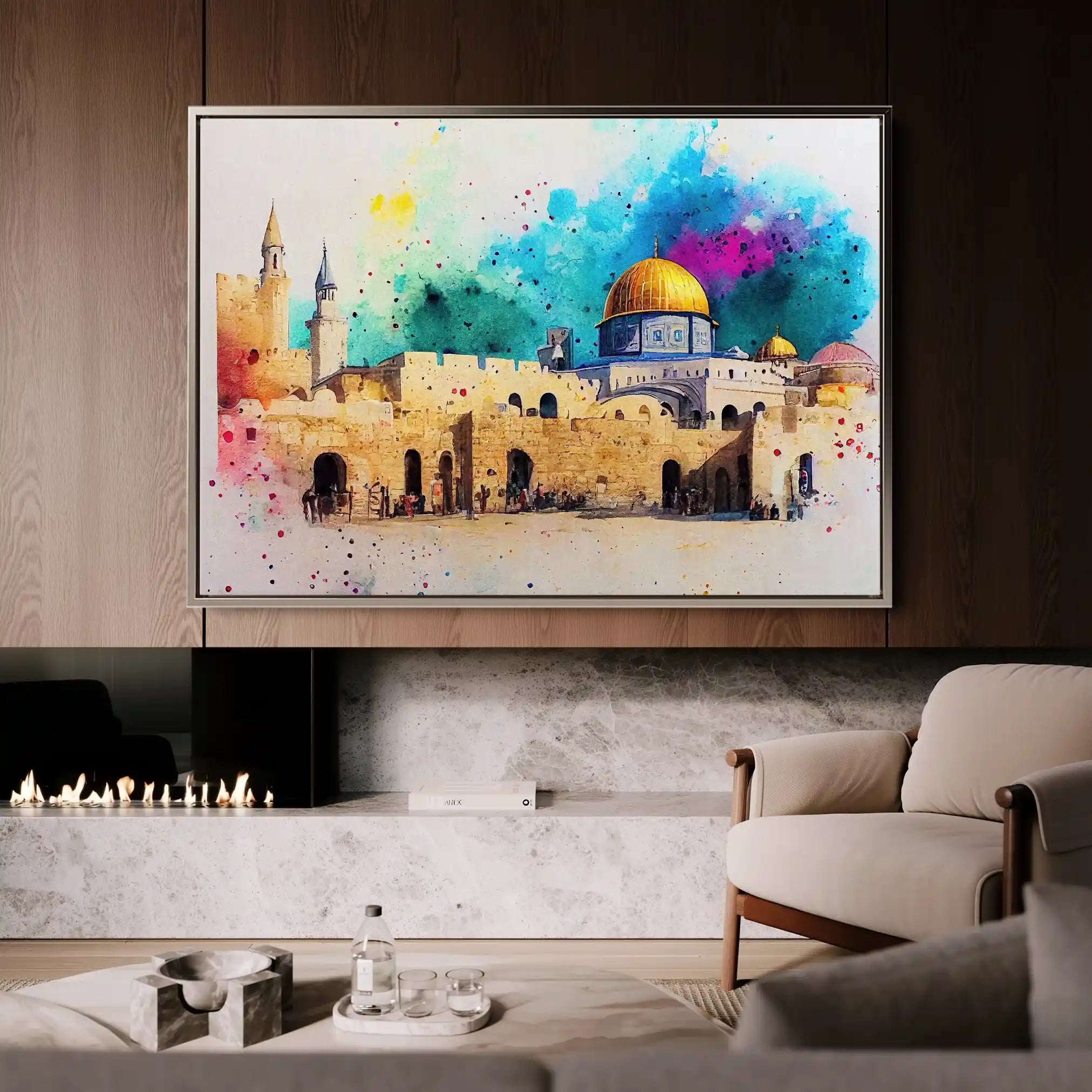 Palestine 009 Canvas Art 90 x 60 cm / Stretched on hidden frame