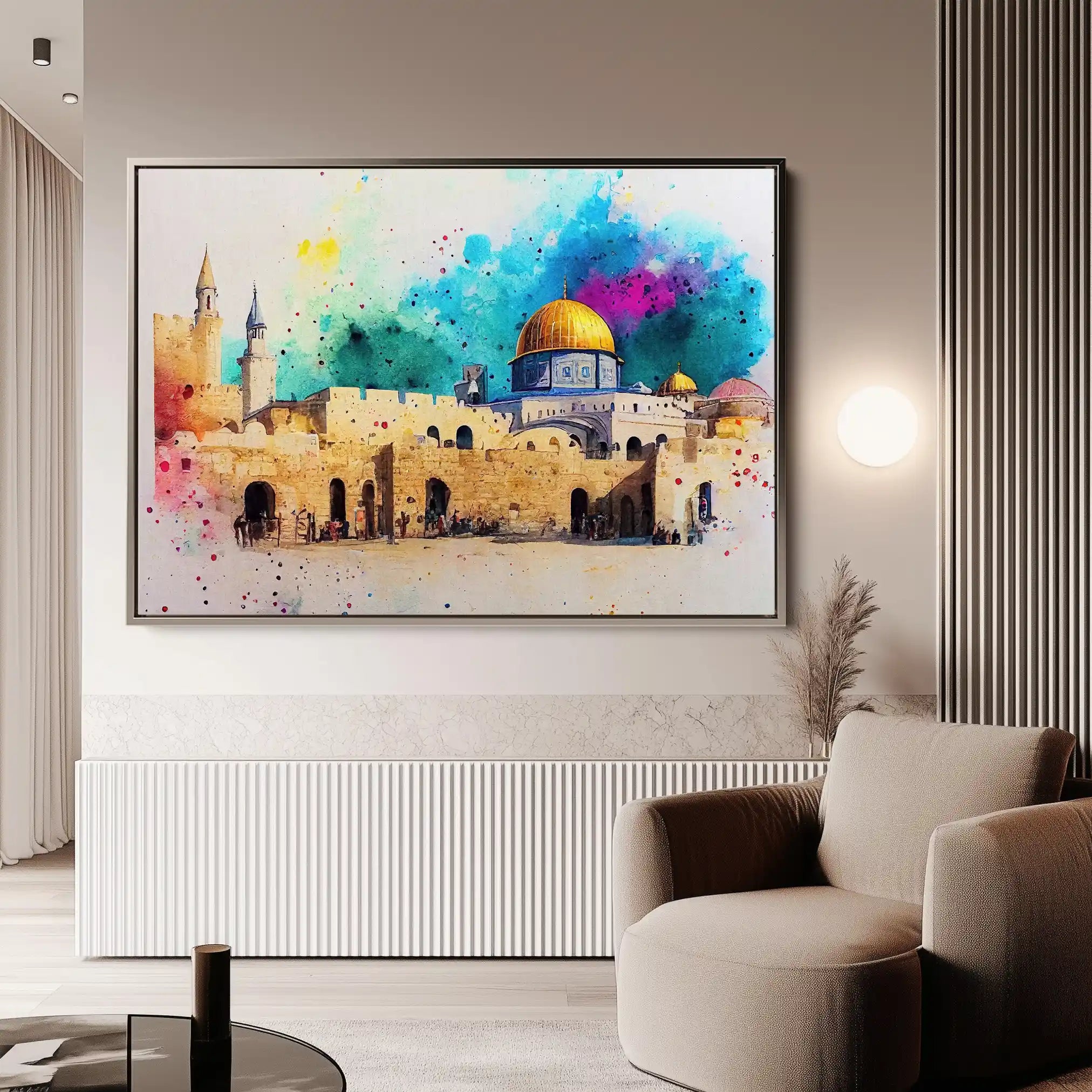 Palestine 009 Canvas Art 90 x 60 cm / Stretched on hidden frame