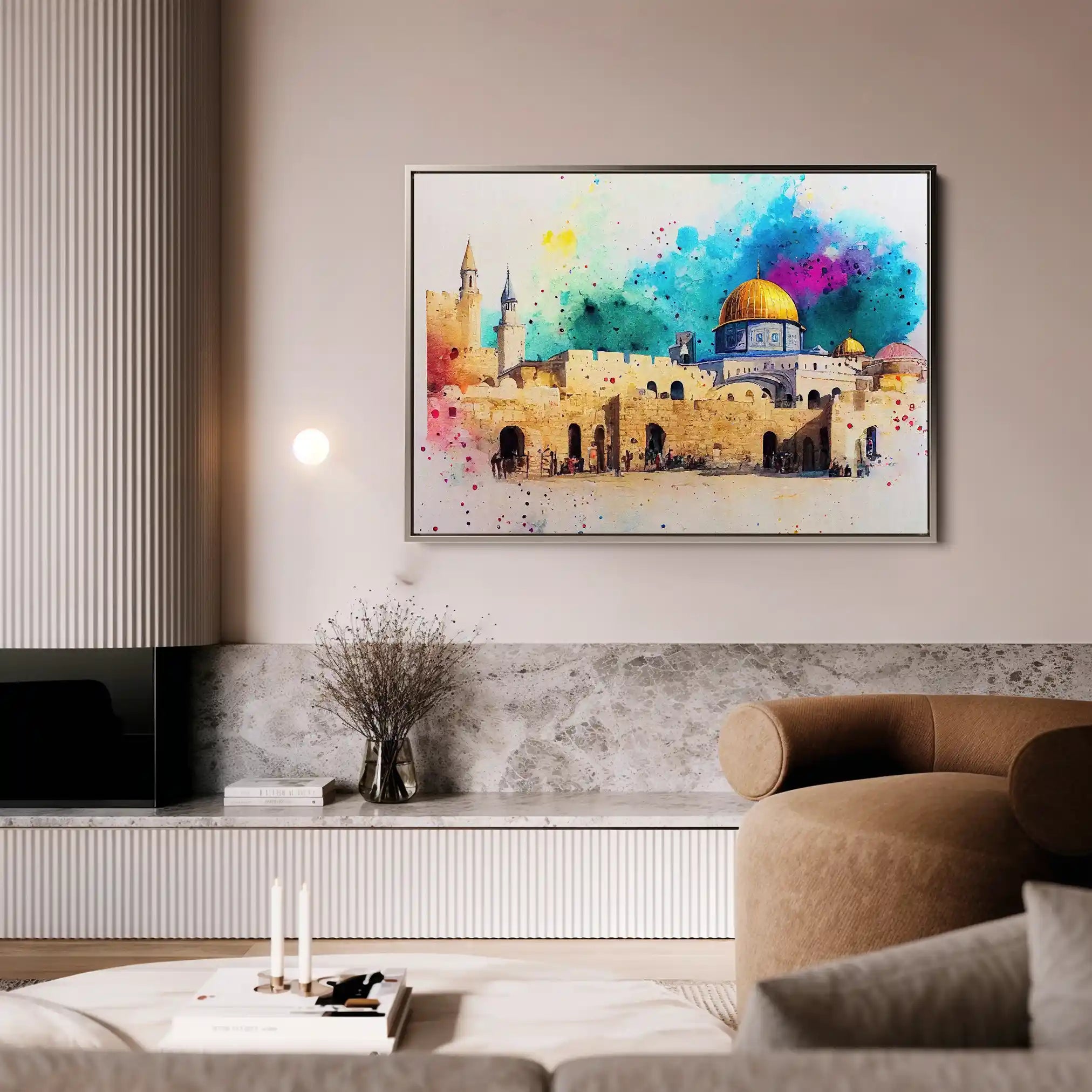 Palestine 009 Canvas Art 90 x 60 cm / Stretched on hidden frame