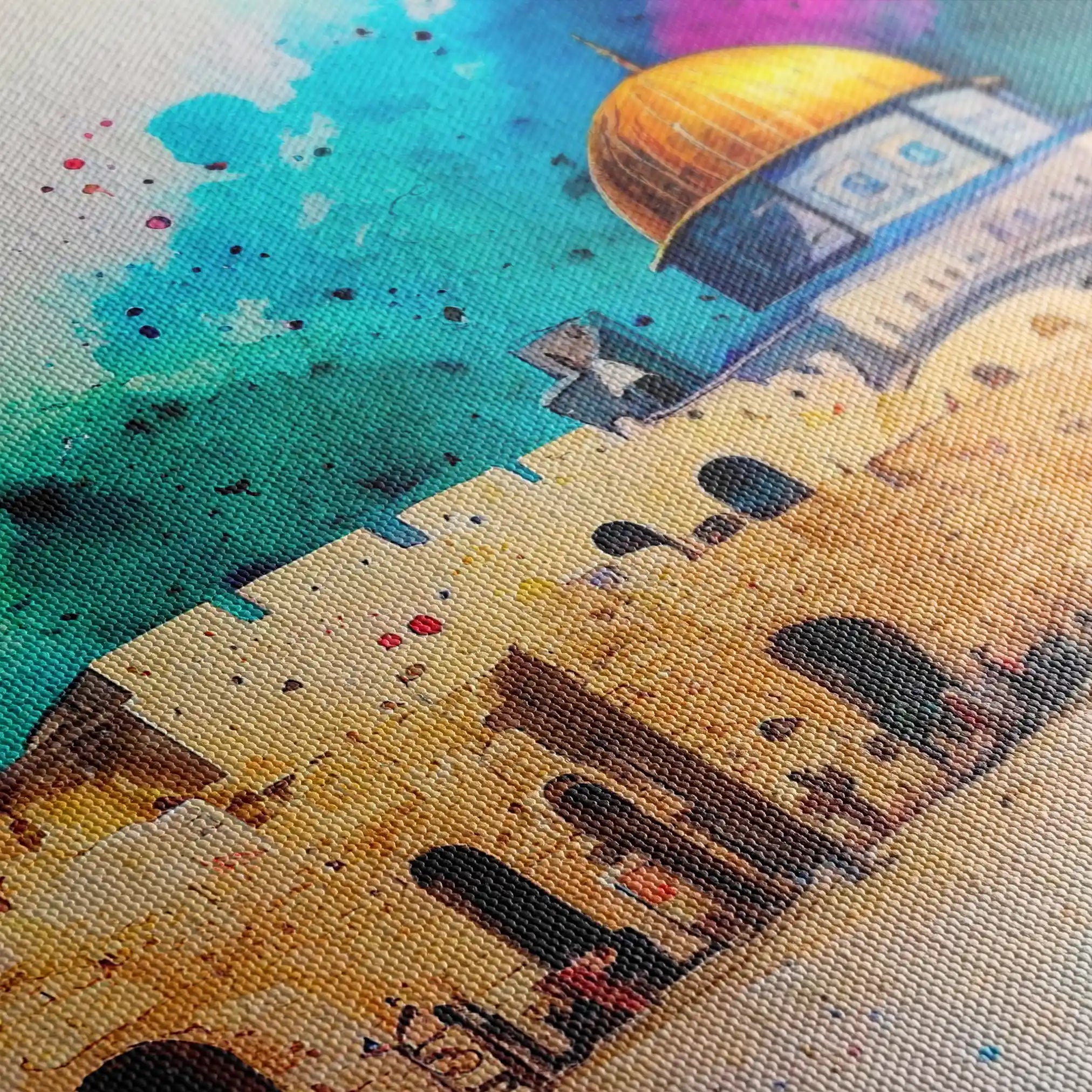 Palestine 009 Canvas Art 90 x 60 cm / Stretched on hidden frame