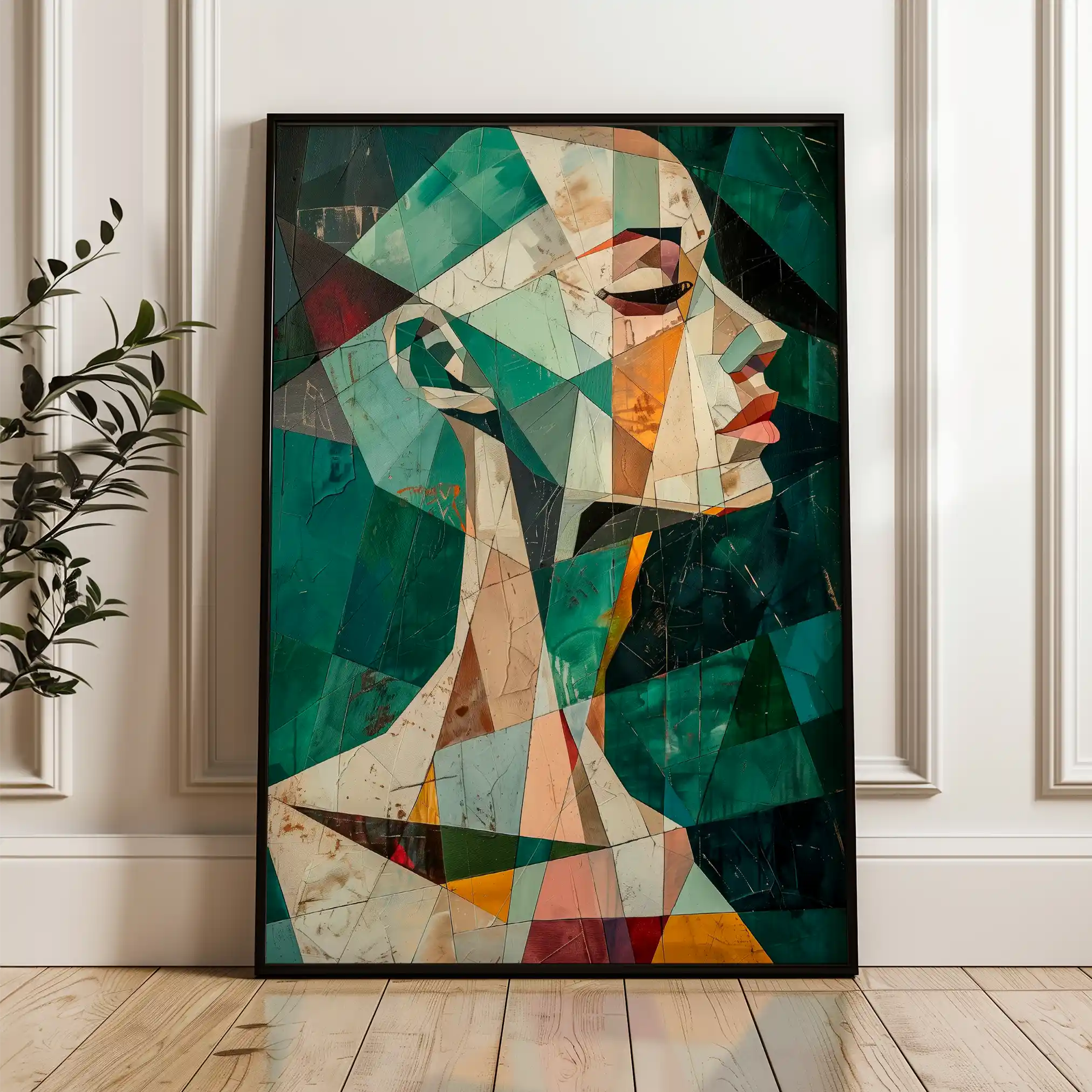 Portrait 009 Canvas Art 90 x 60 cm / Stretched on hidden frame