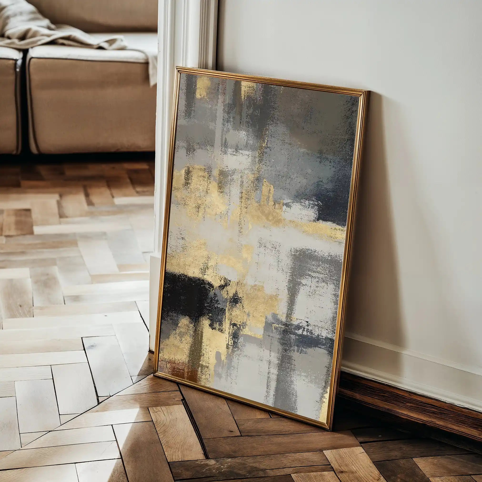 Abstract Canvas Wall Art WAD010-A 90 x 60 cm / Stretched on hidden frame