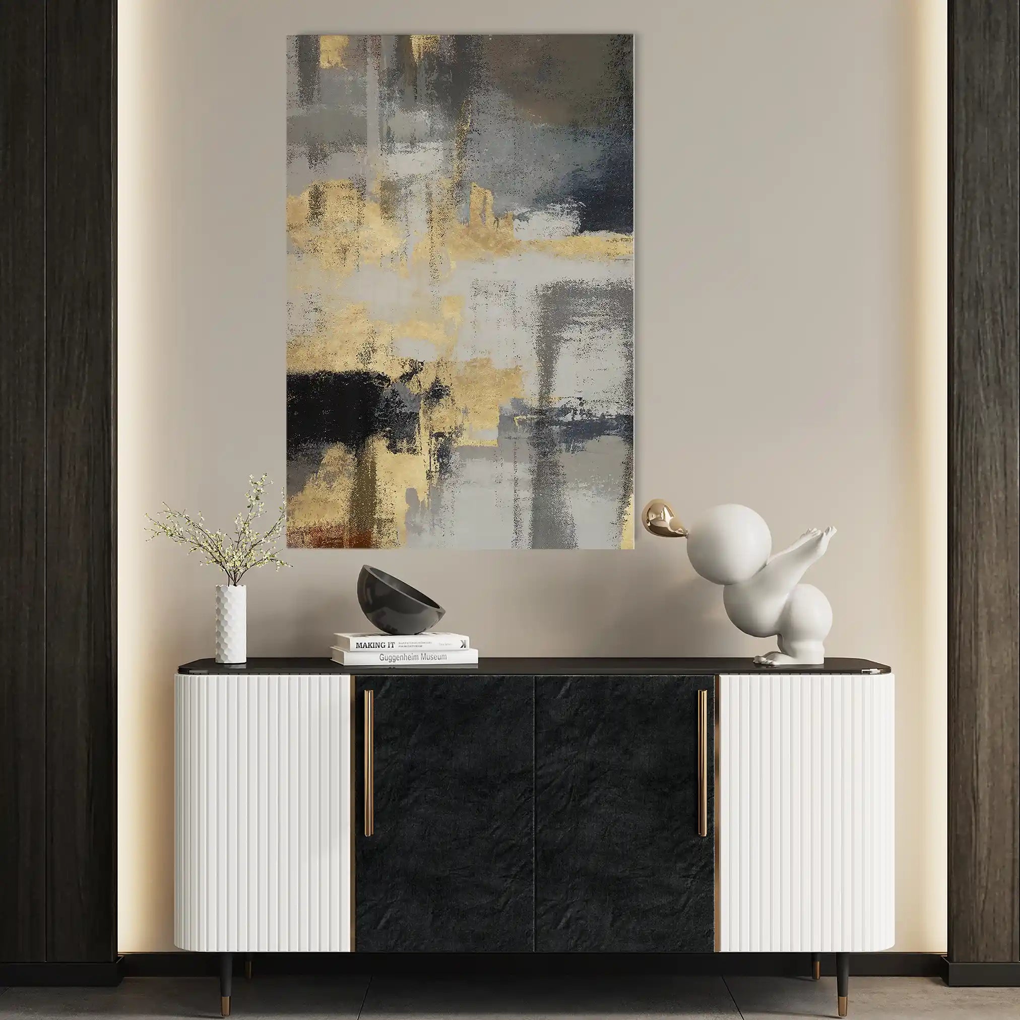 Abstract Canvas Wall Art WAD010-A 90 x 60 cm / Stretched on hidden frame