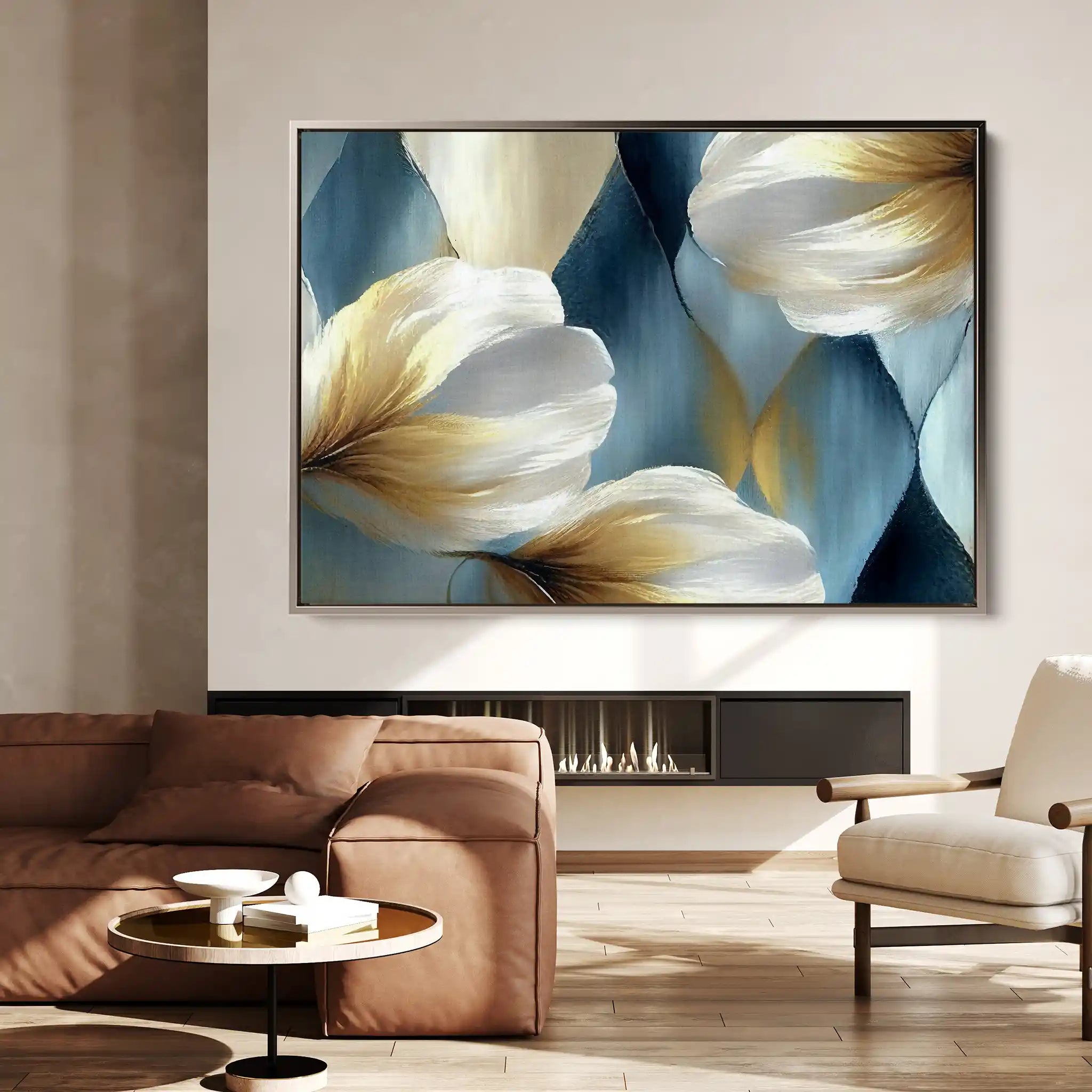Floral Canvas Wall Art WAD010-F 90 x 60 cm / Stretched on hidden frame