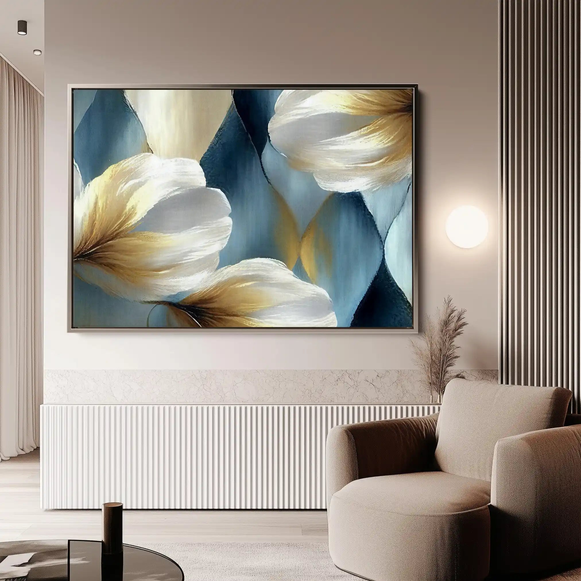 Floral Canvas Wall Art WAD010-F 90 x 60 cm / Stretched on hidden frame