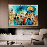 Palestine 010 Canvas Art 90 x 60 cm / Stretched on hidden frame