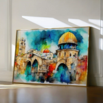Palestine 010 Canvas Art 90 x 60 cm / Stretched on hidden frame