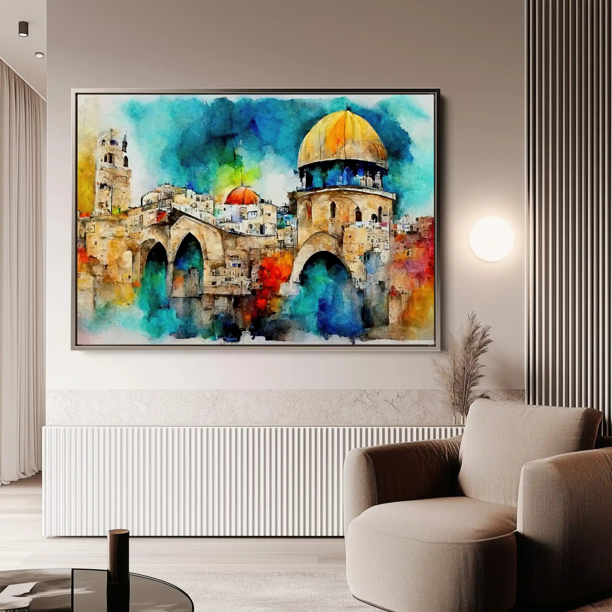 Palestine 010 Canvas Art 90 x 60 cm / Stretched on hidden frame