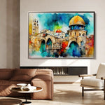 Palestine 010 Canvas Art 90 x 60 cm / Stretched on hidden frame