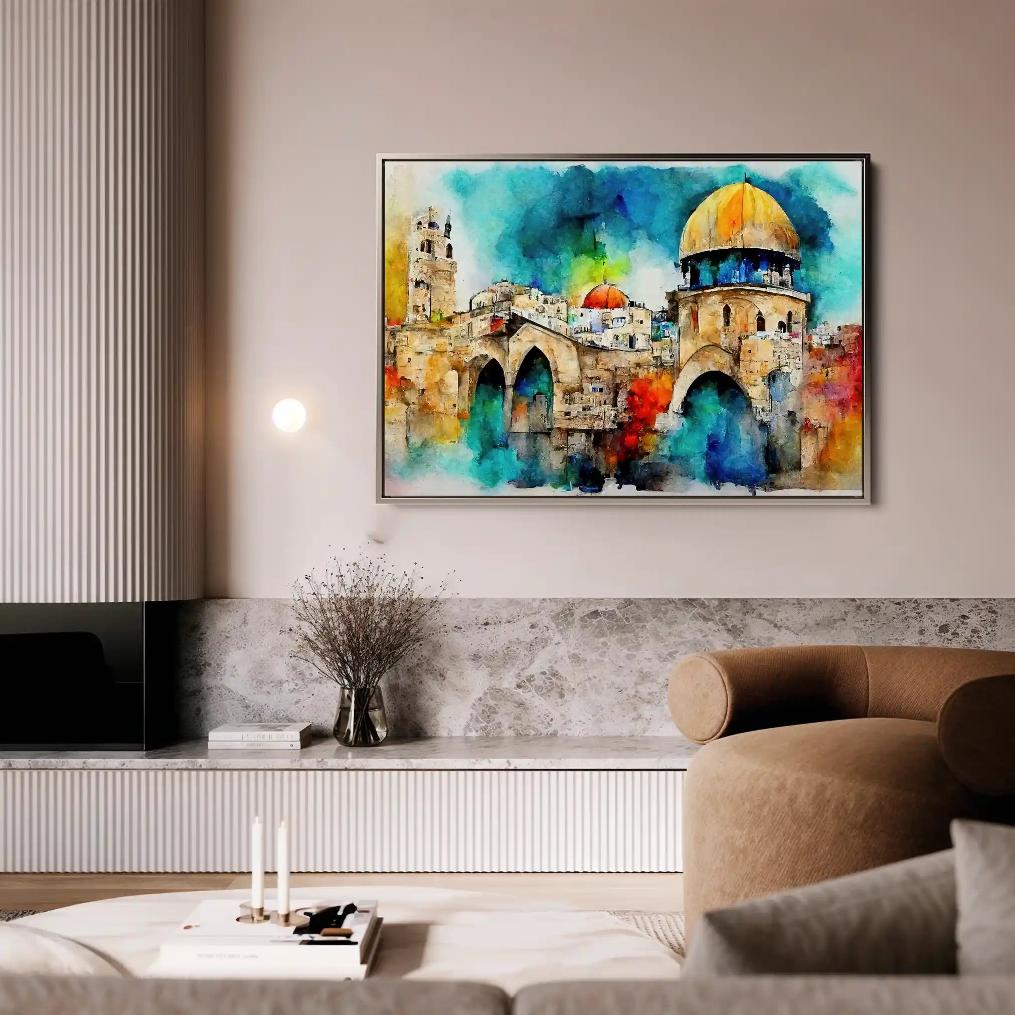 Palestine 010 Canvas Art 90 x 60 cm / Stretched on hidden frame