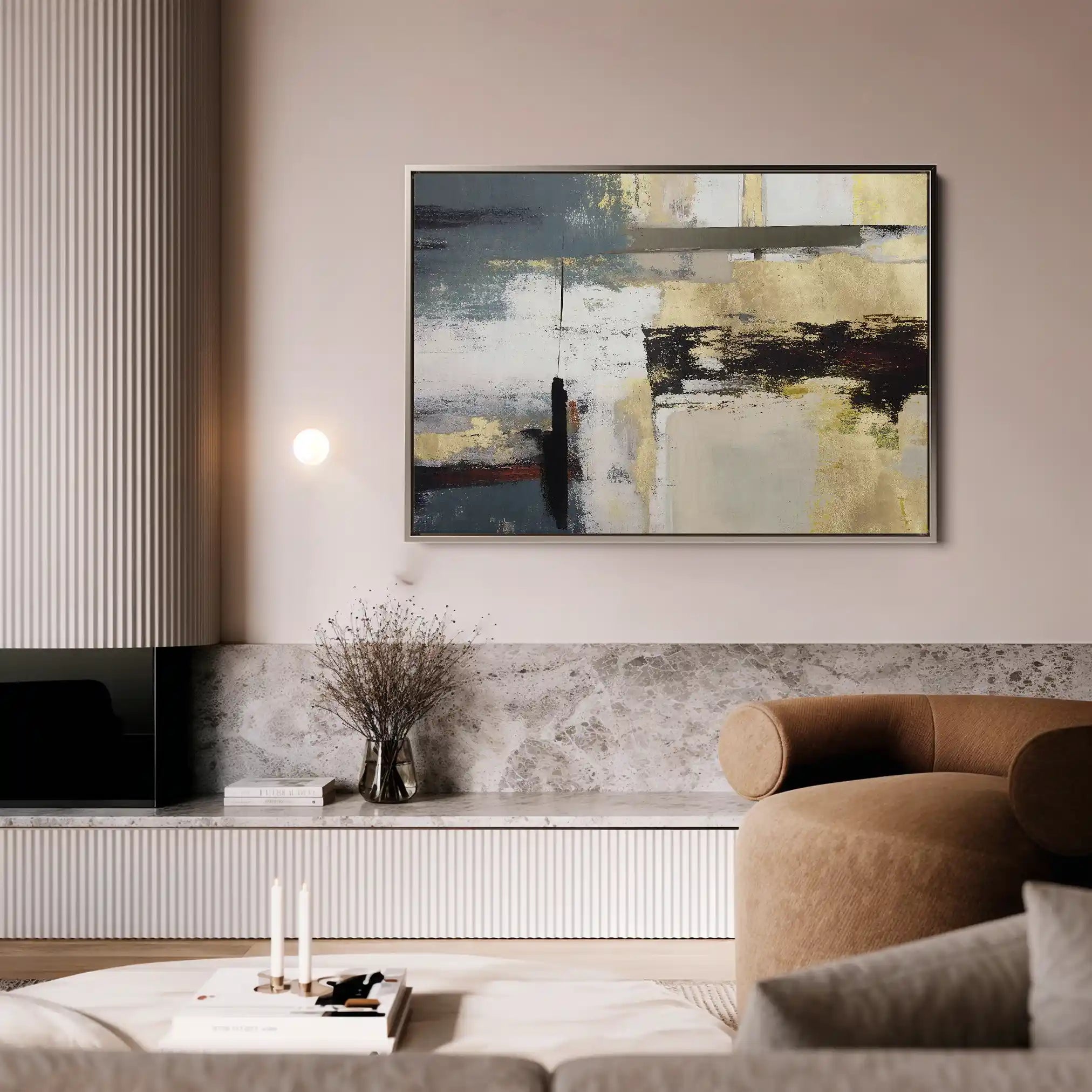 Abstract 011 Canvas Art 60 x 40 cm / Stretched on hidden frame