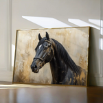 Horses 011 Canvas Art 90 x 60 cm / Stretched on hidden frame