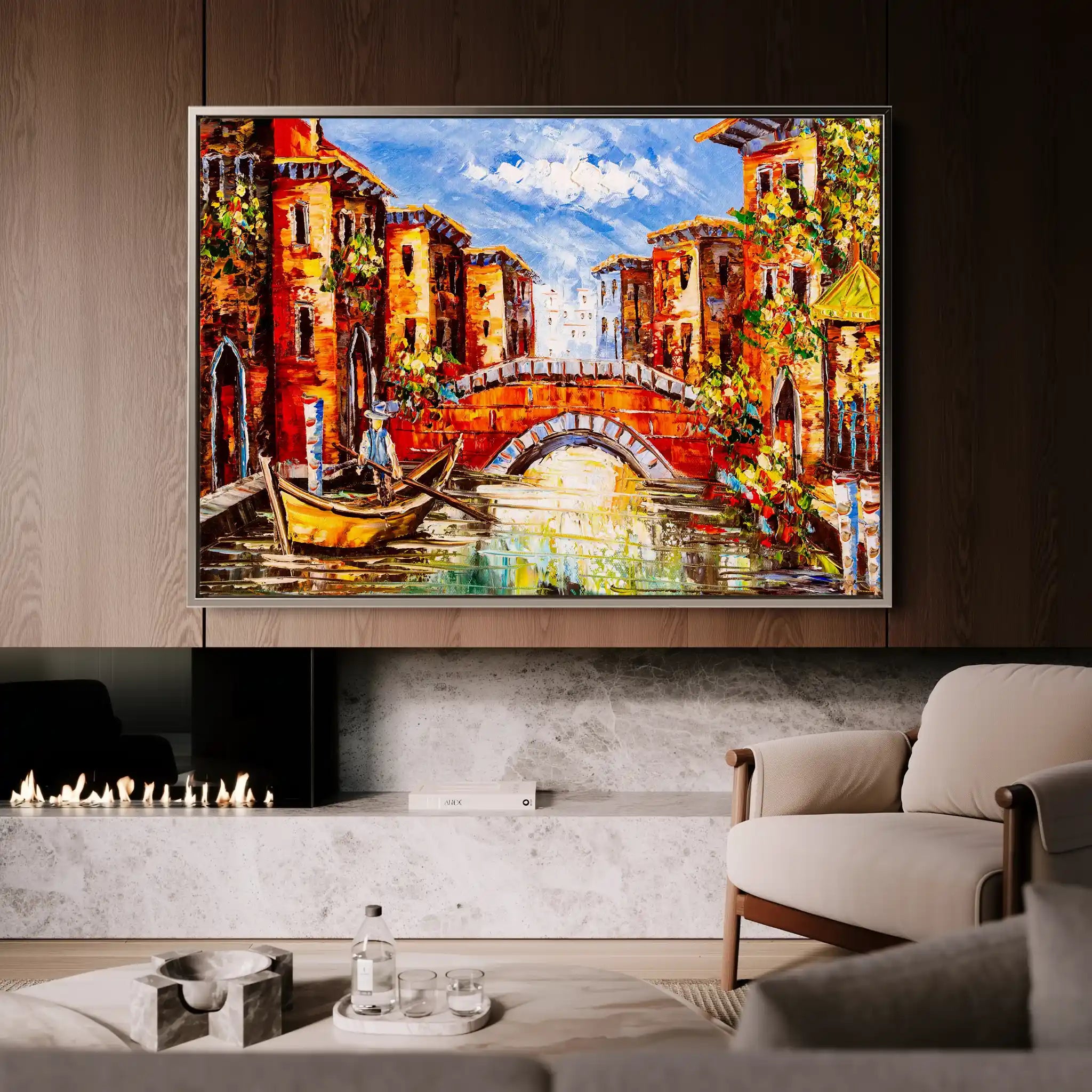 Landscape 011 Canvas Art 90 x 60 cm / Stretched on hidden frame