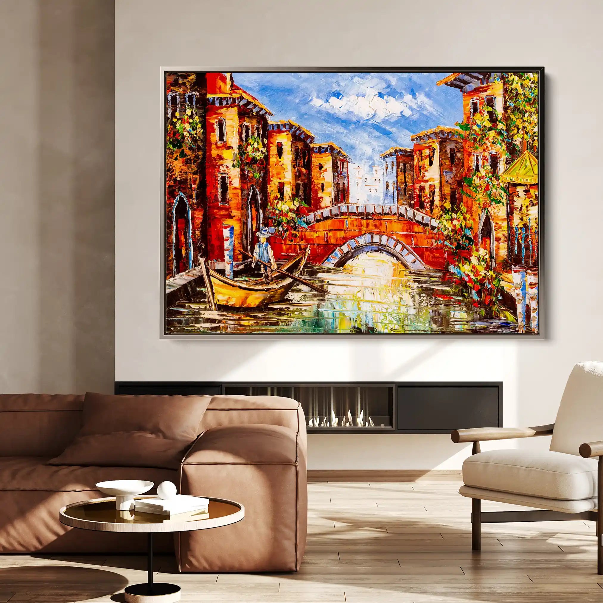 Landscape 011 Canvas Art 90 x 60 cm / Stretched on hidden frame