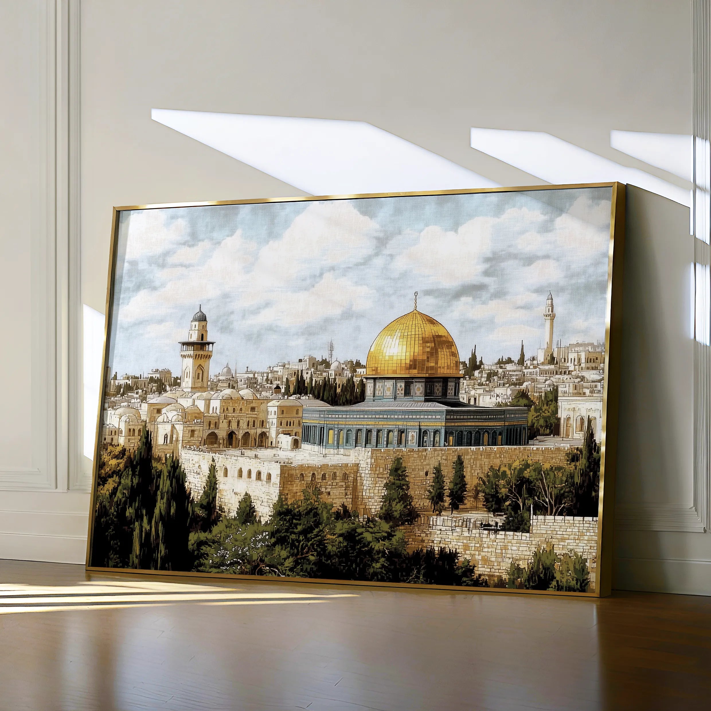 Palestine Canvas Wall Art WAD011-PL 90 x 60 cm / Stretched on hidden frame