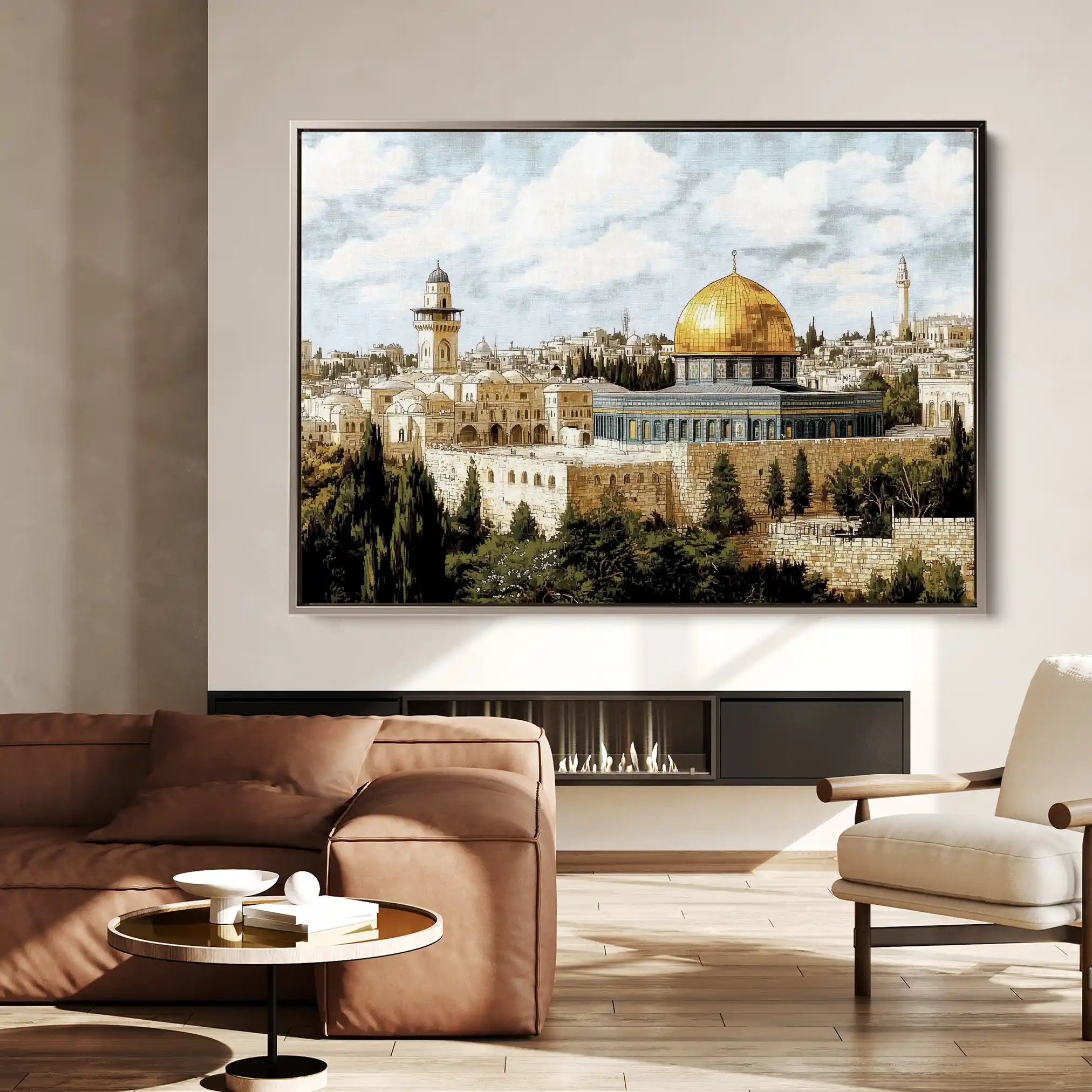 Palestine 011 Canvas Art 90 x 60 cm / Stretched on hidden frame