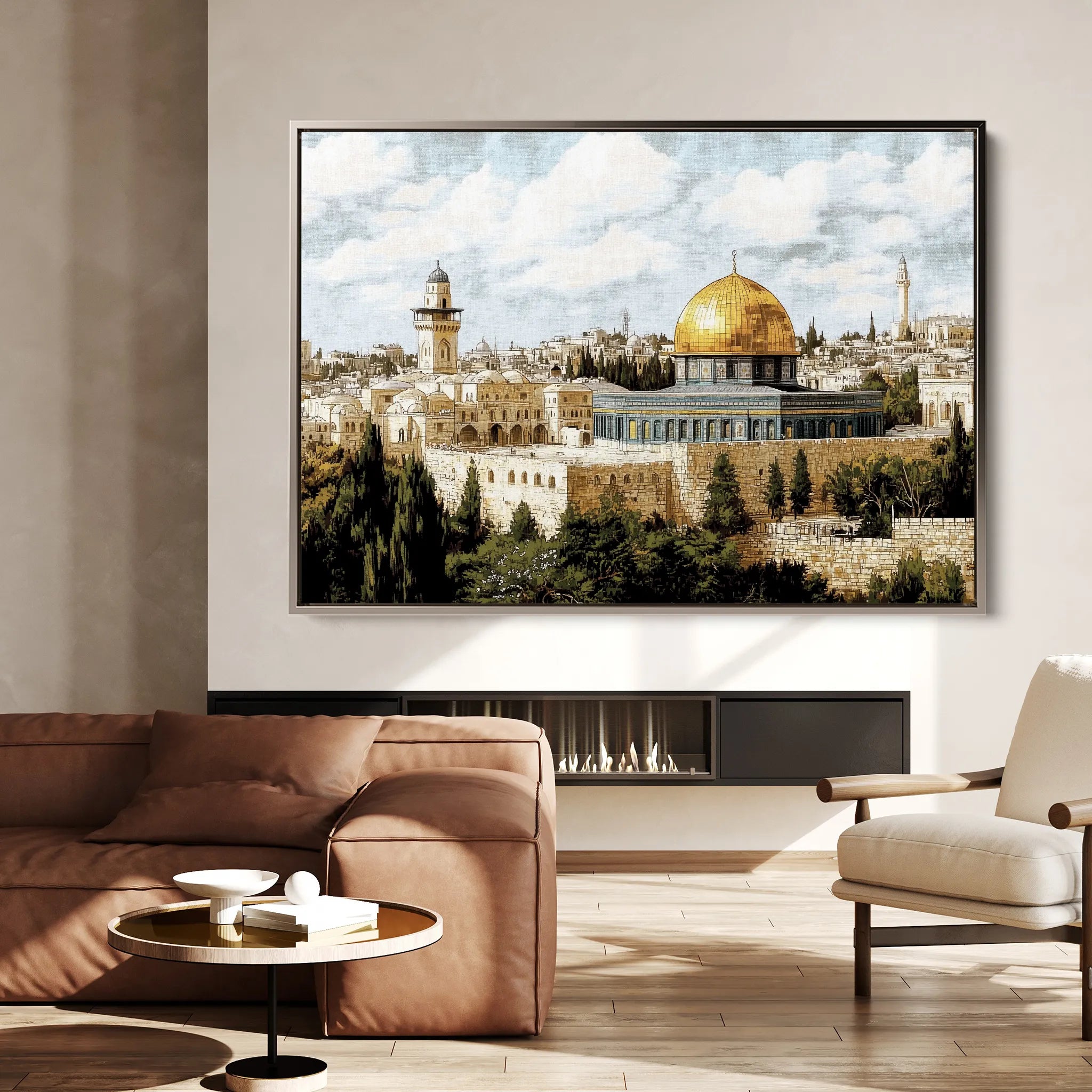 Palestine Canvas Wall Art WAD011-PL 90 x 60 cm / Stretched on hidden frame