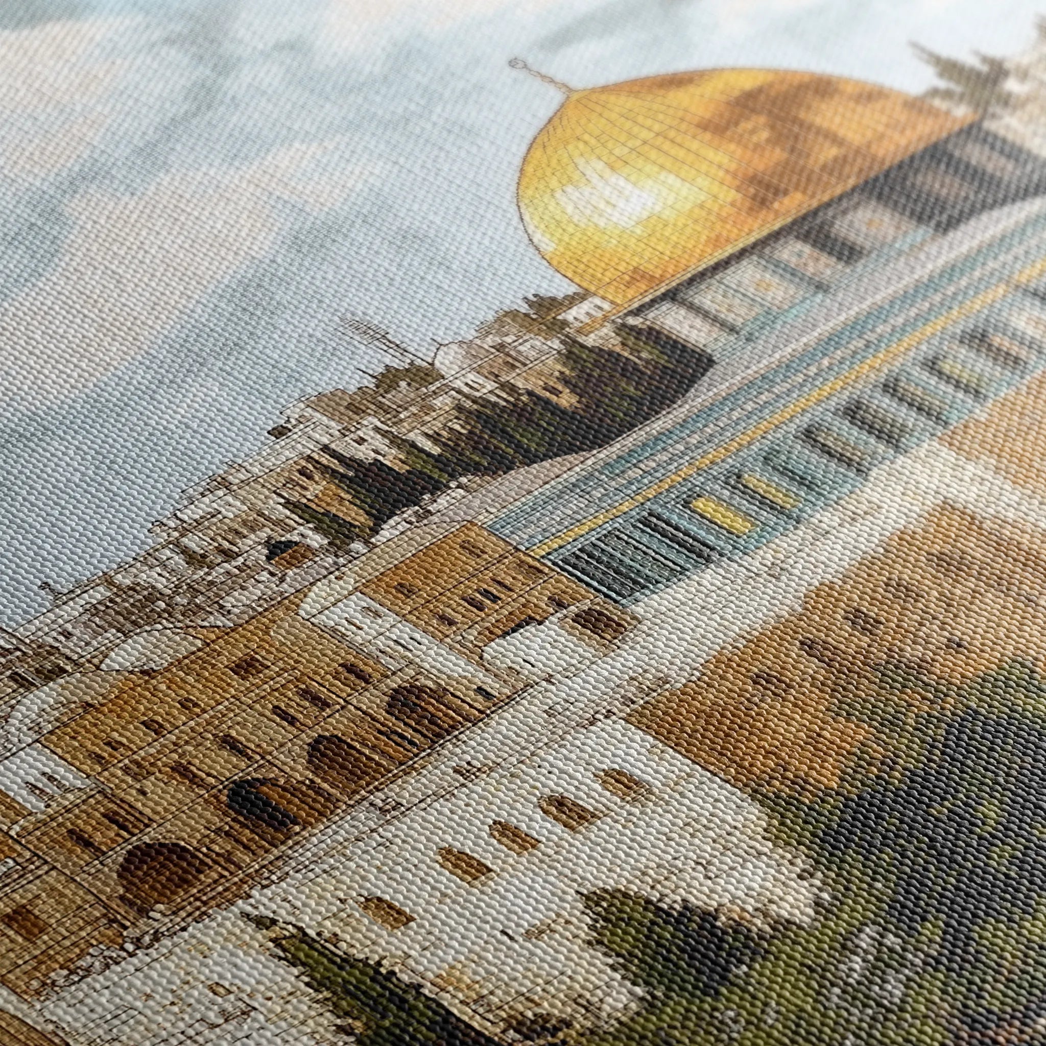 Palestine Canvas Wall Art WAD011-PL 90 x 60 cm / Stretched on hidden frame