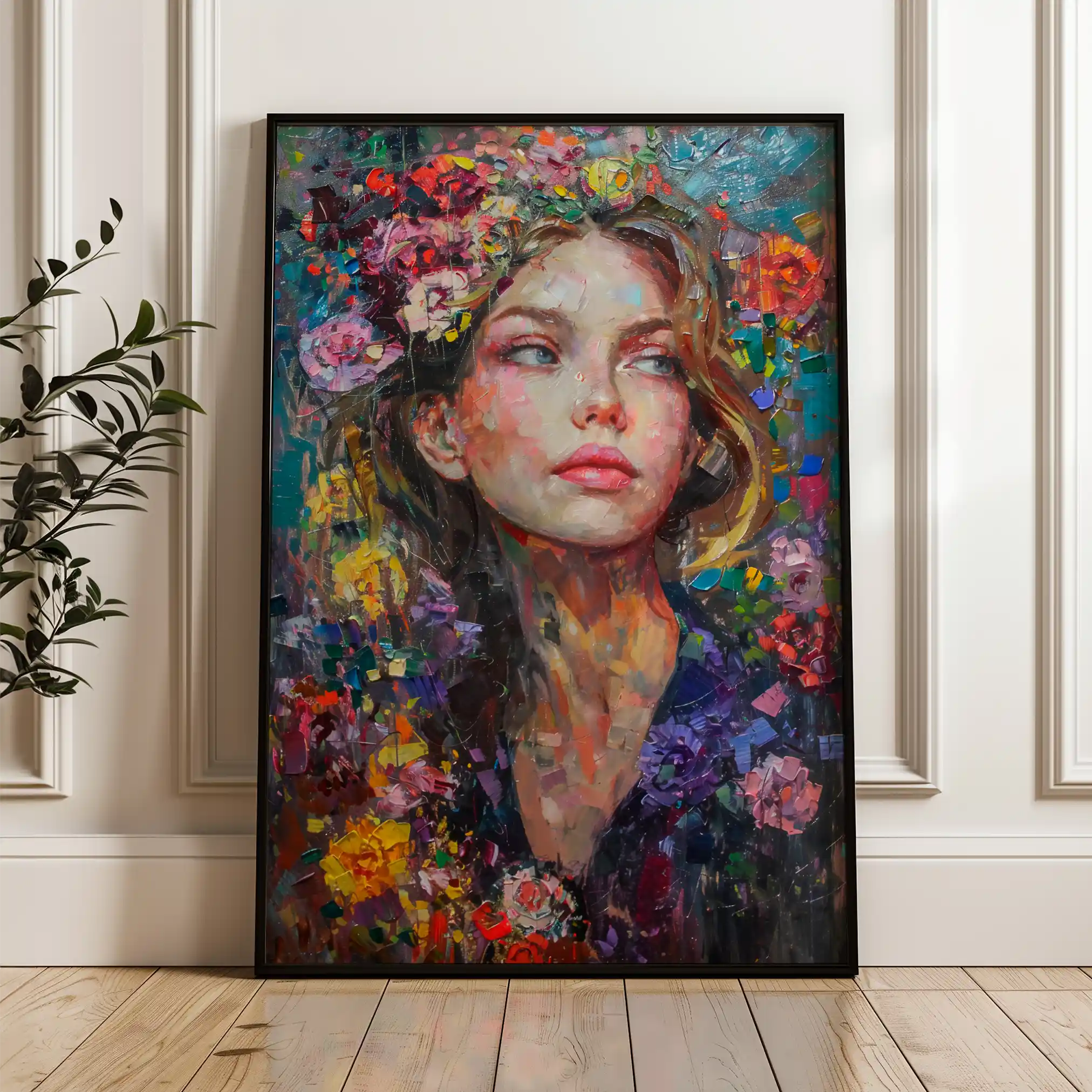 Portrait 011 Canvas Art 90 x 60 cm / Stretched on hidden frame