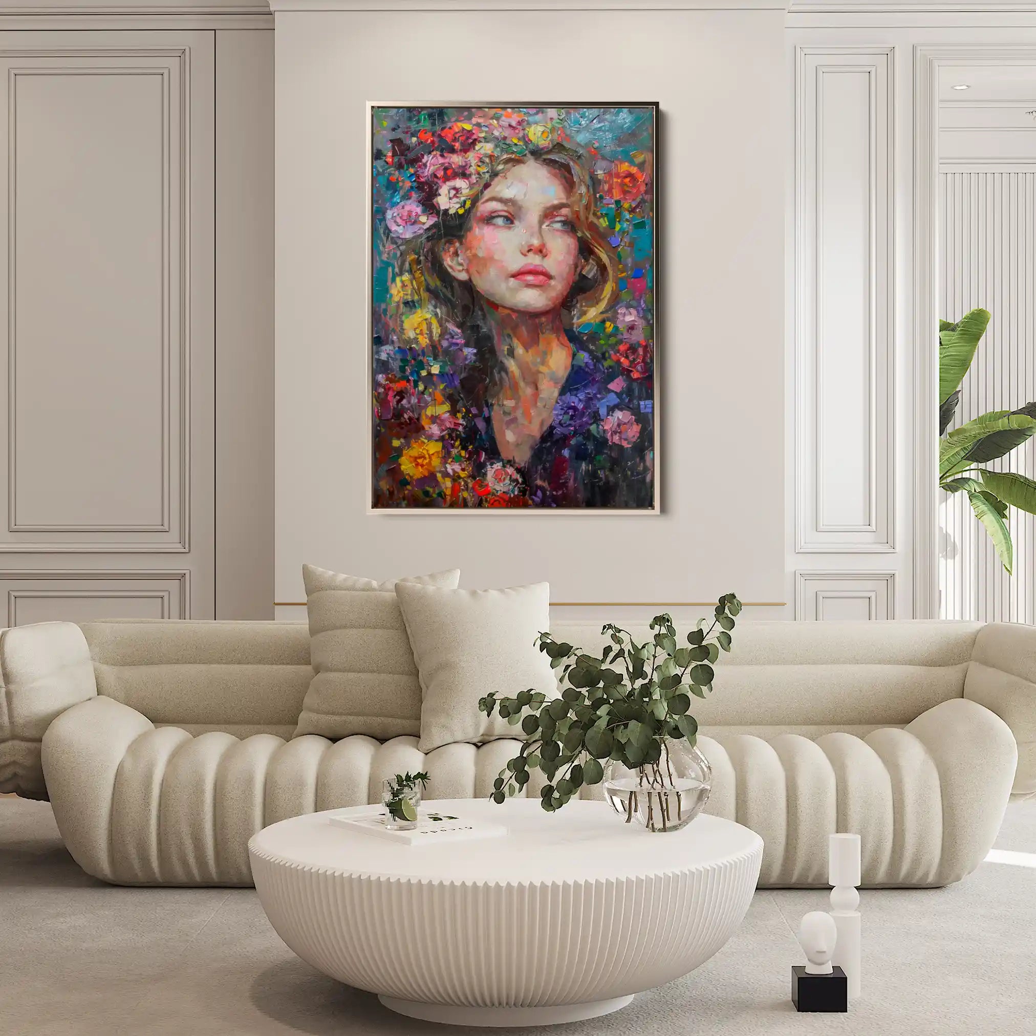 Portrait 011 Canvas Art 90 x 60 cm / Stretched on hidden frame