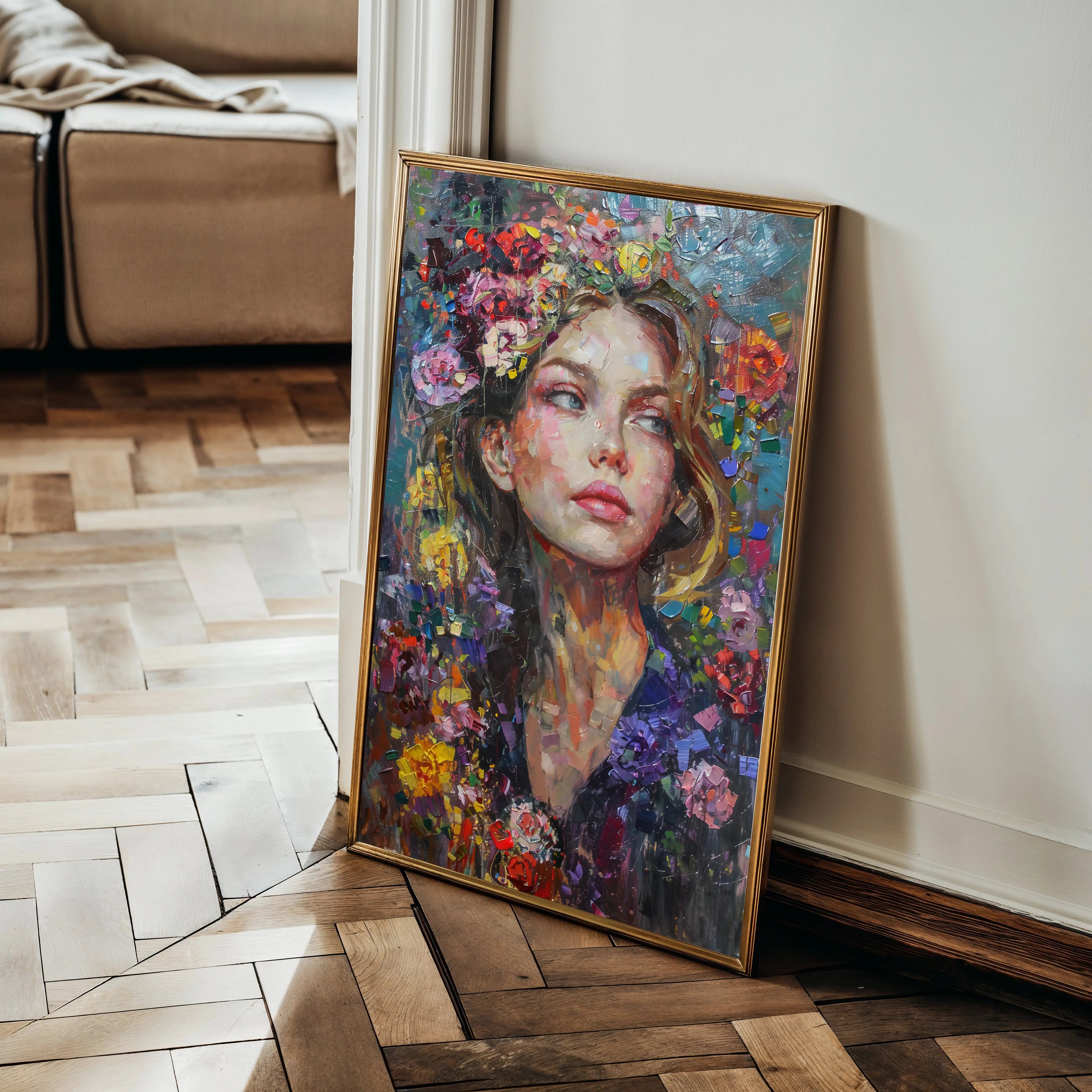 Portrait Canvas Wall Art WAD011-P 90 x 60 cm / Stretched on hidden frame