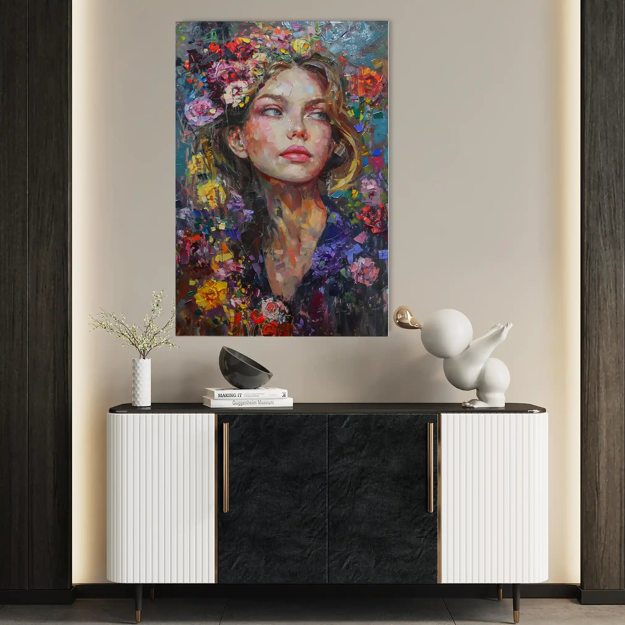Portrait 011 Canvas Art 90 x 60 cm / Stretched on hidden frame