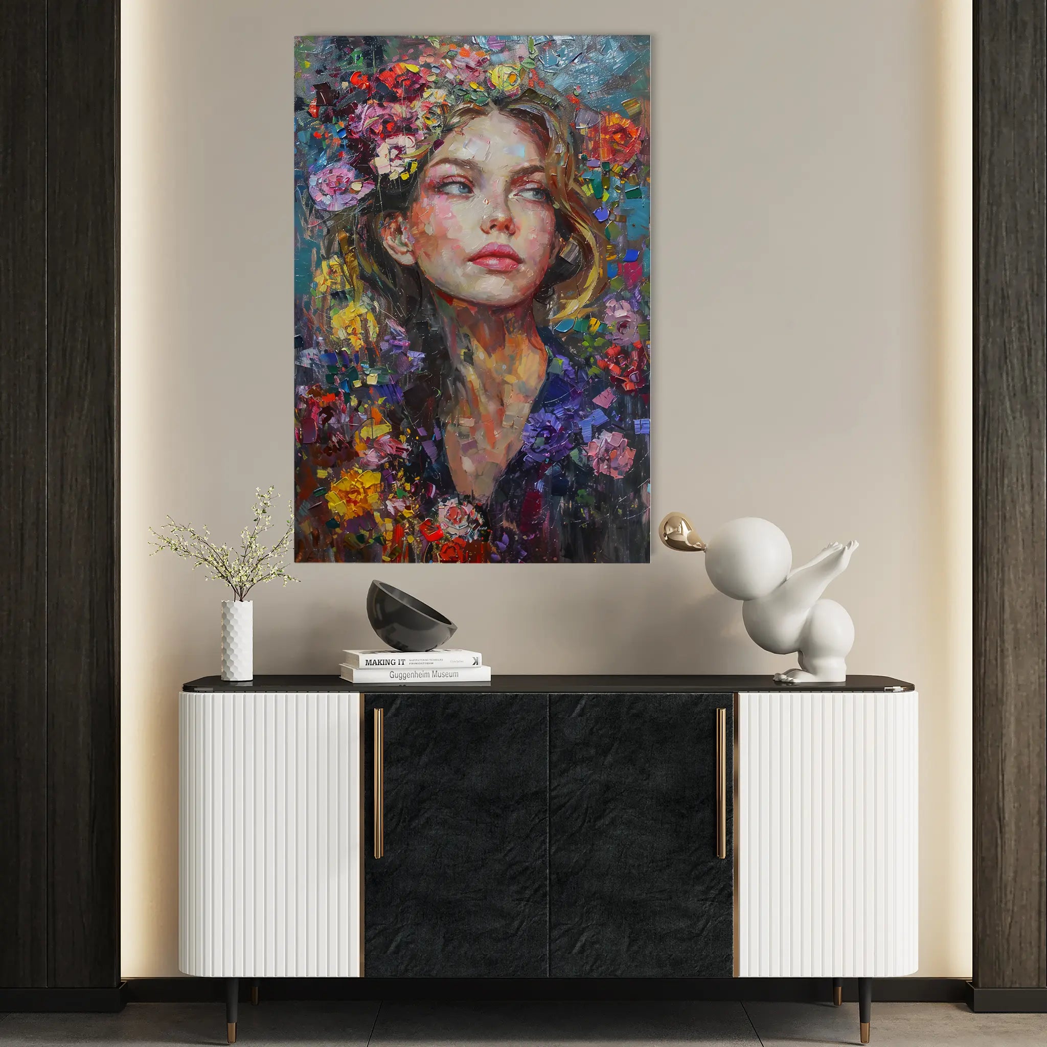 Portrait Canvas Wall Art WAD011-P 90 x 60 cm / Stretched on hidden frame
