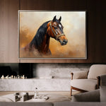 Horses 012 Canvas Art 90 x 60 cm / Stretched on hidden frame