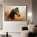 Horses 012 Canvas Art 90 x 60 cm / Stretched on hidden frame