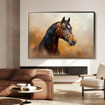 Horses 012 Canvas Art 90 x 60 cm / Stretched on hidden frame