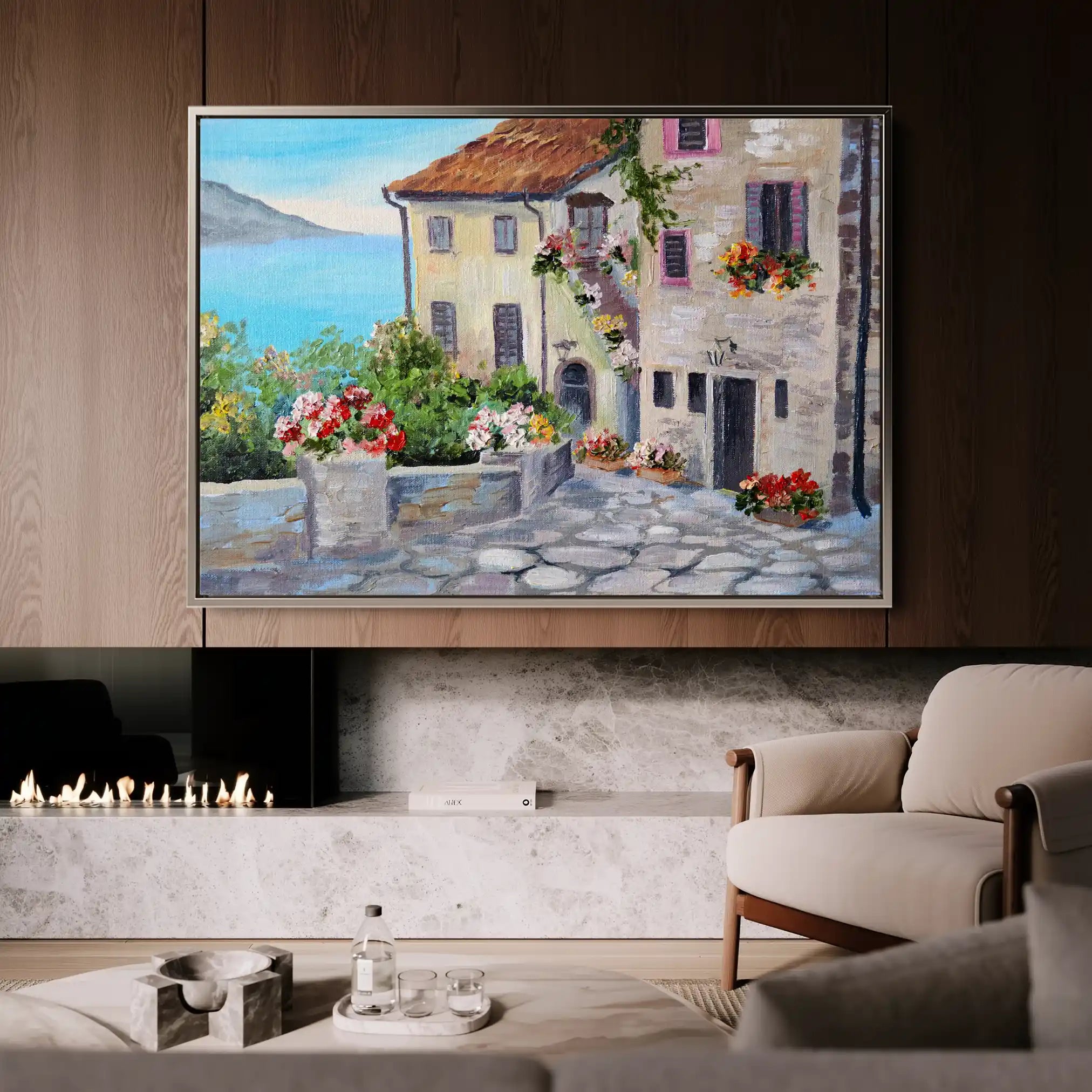 Landscape 012 Canvas Art 90 x 60 cm / Stretched on hidden frame