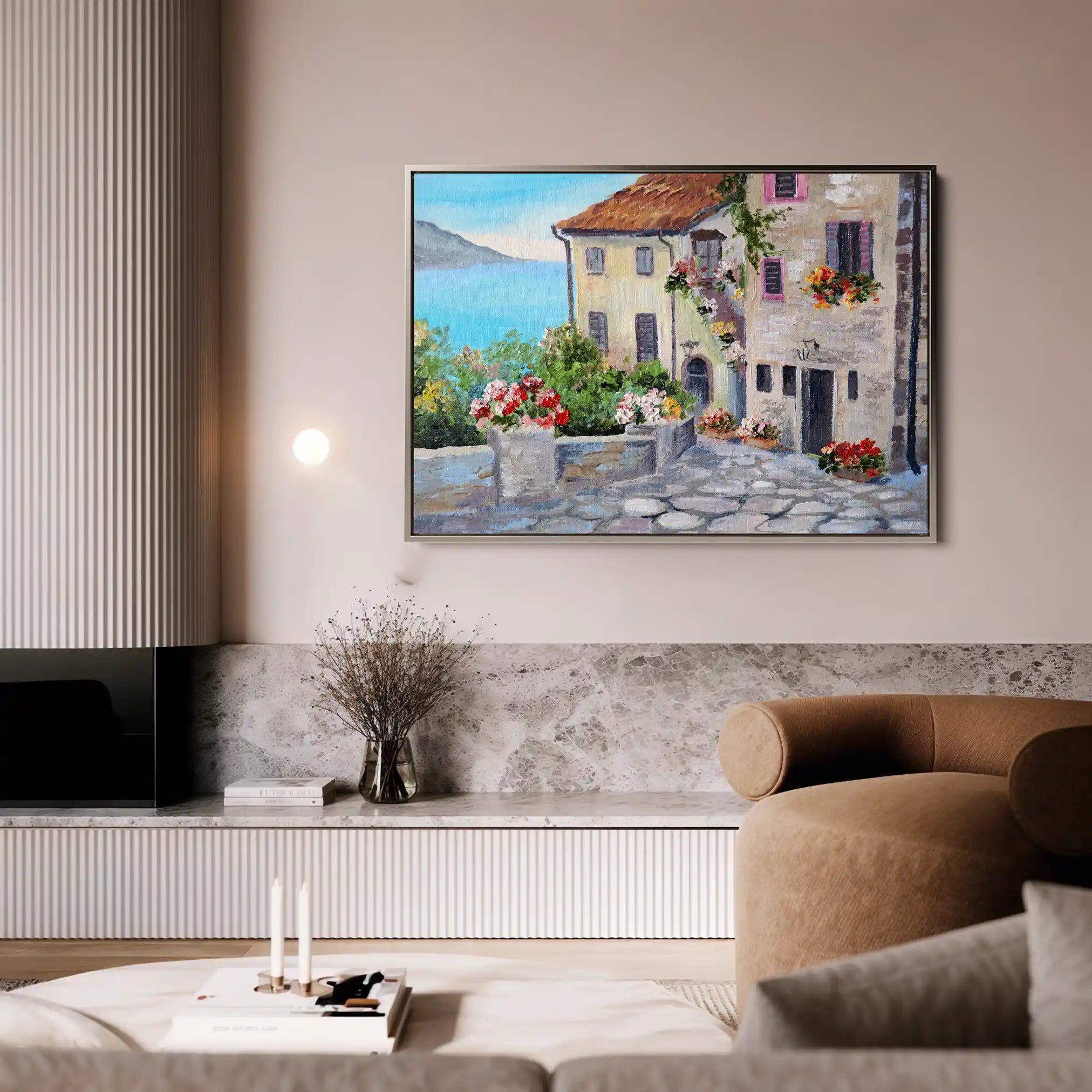 Landscape 012 Canvas Art 90 x 60 cm / Stretched on hidden frame