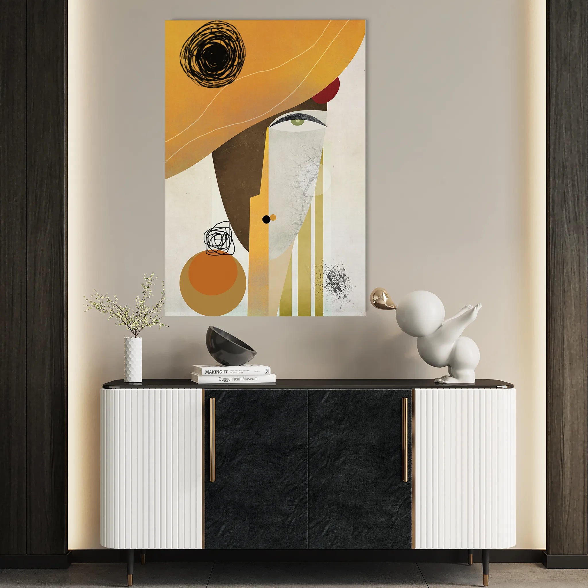 Portrait Canvas Wall Art WAD012-P 90 x 60 cm / Stretched on hidden frame